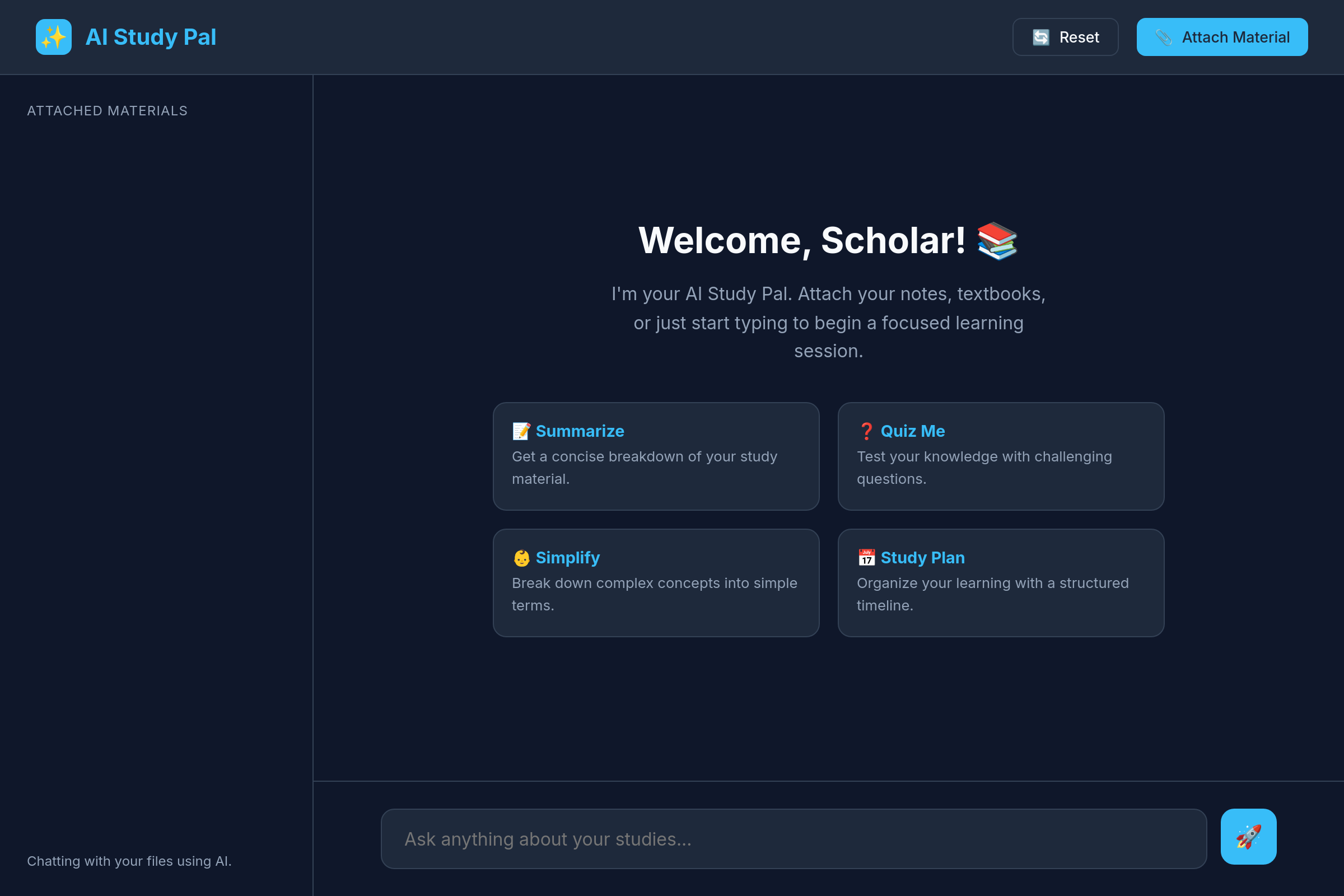 AI Study Pal mini app