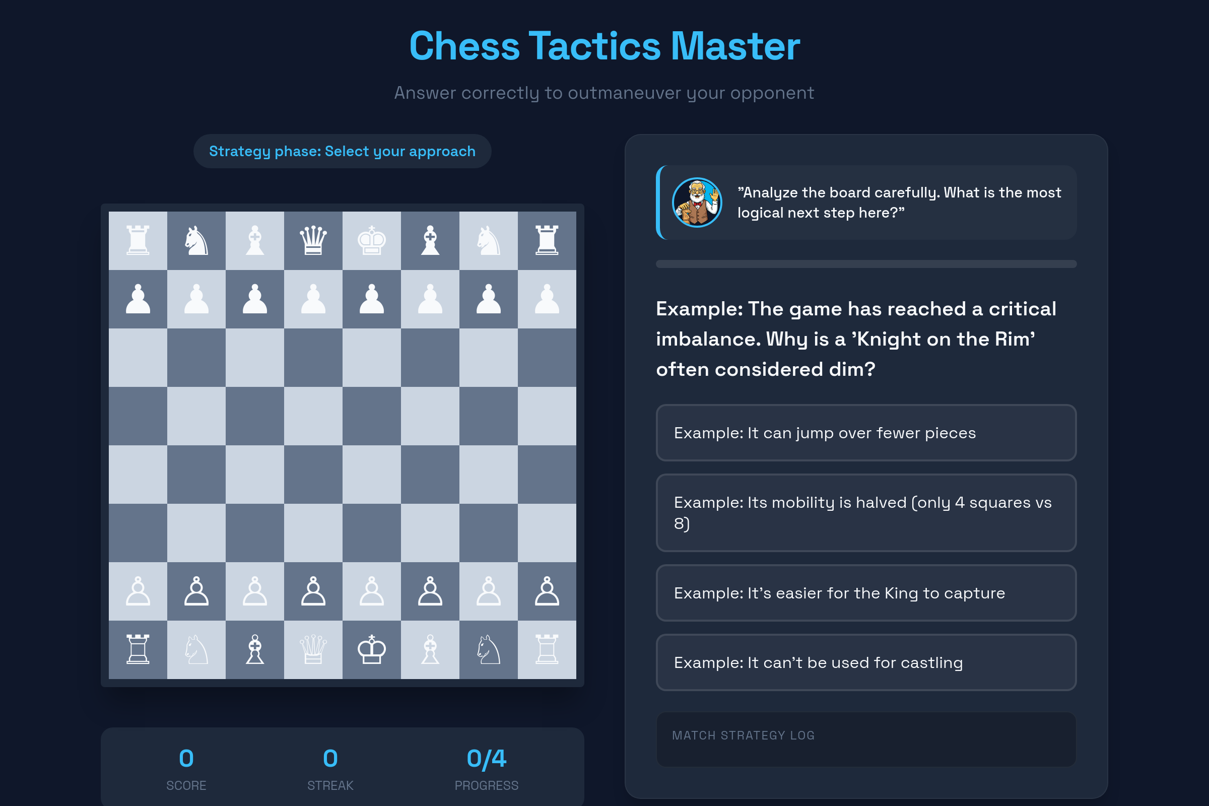 Chess Tactics Master mini app