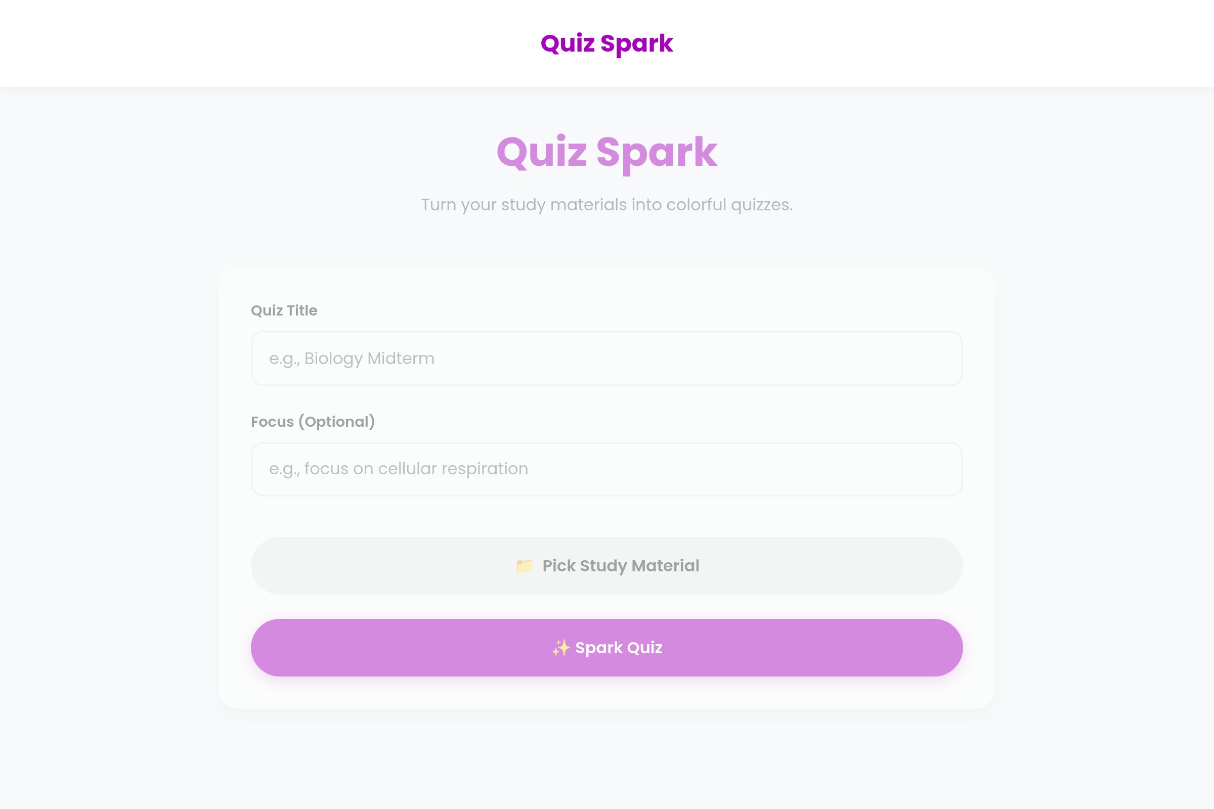 Quiz Spark mini app