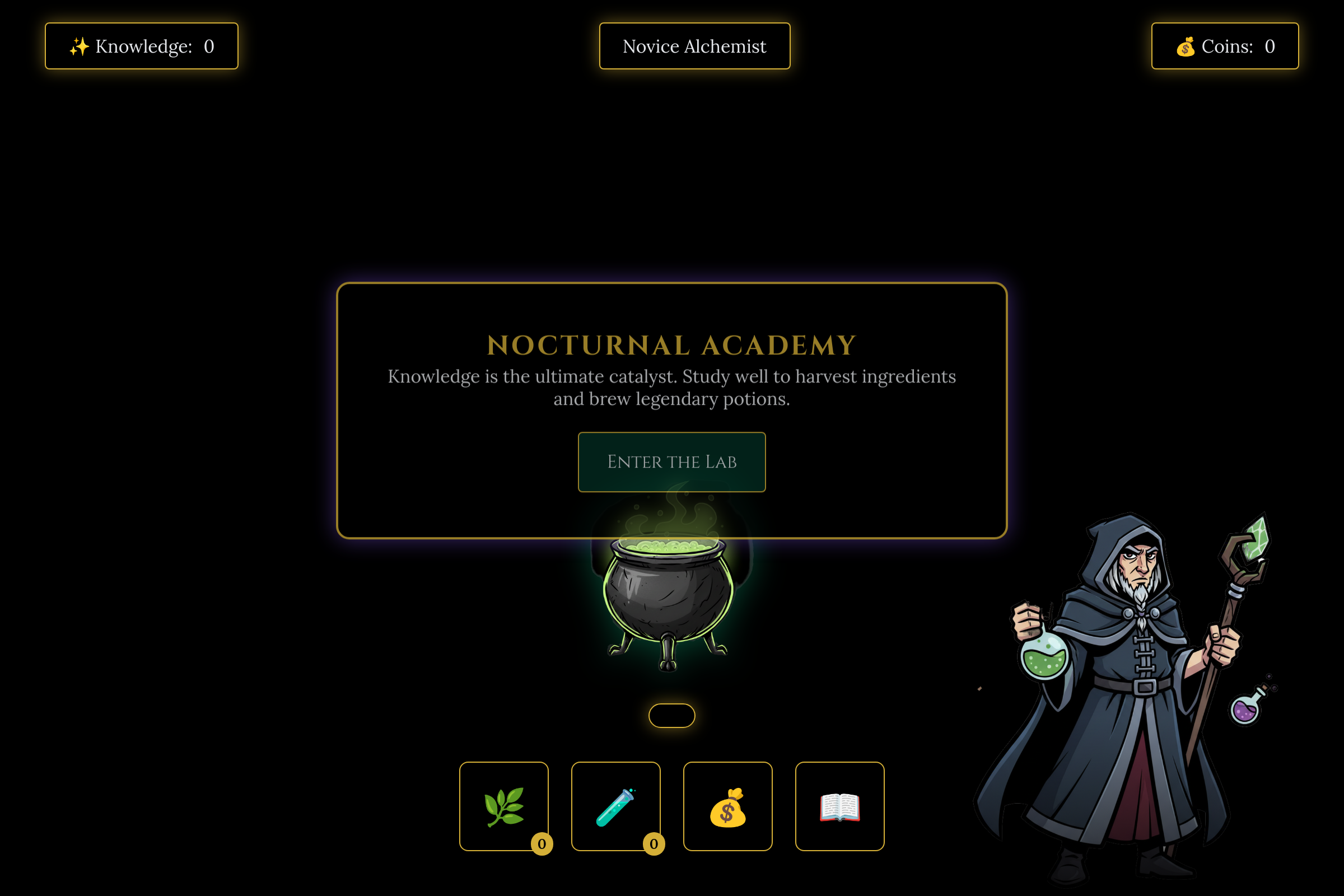Professor Snape's potion class mini app