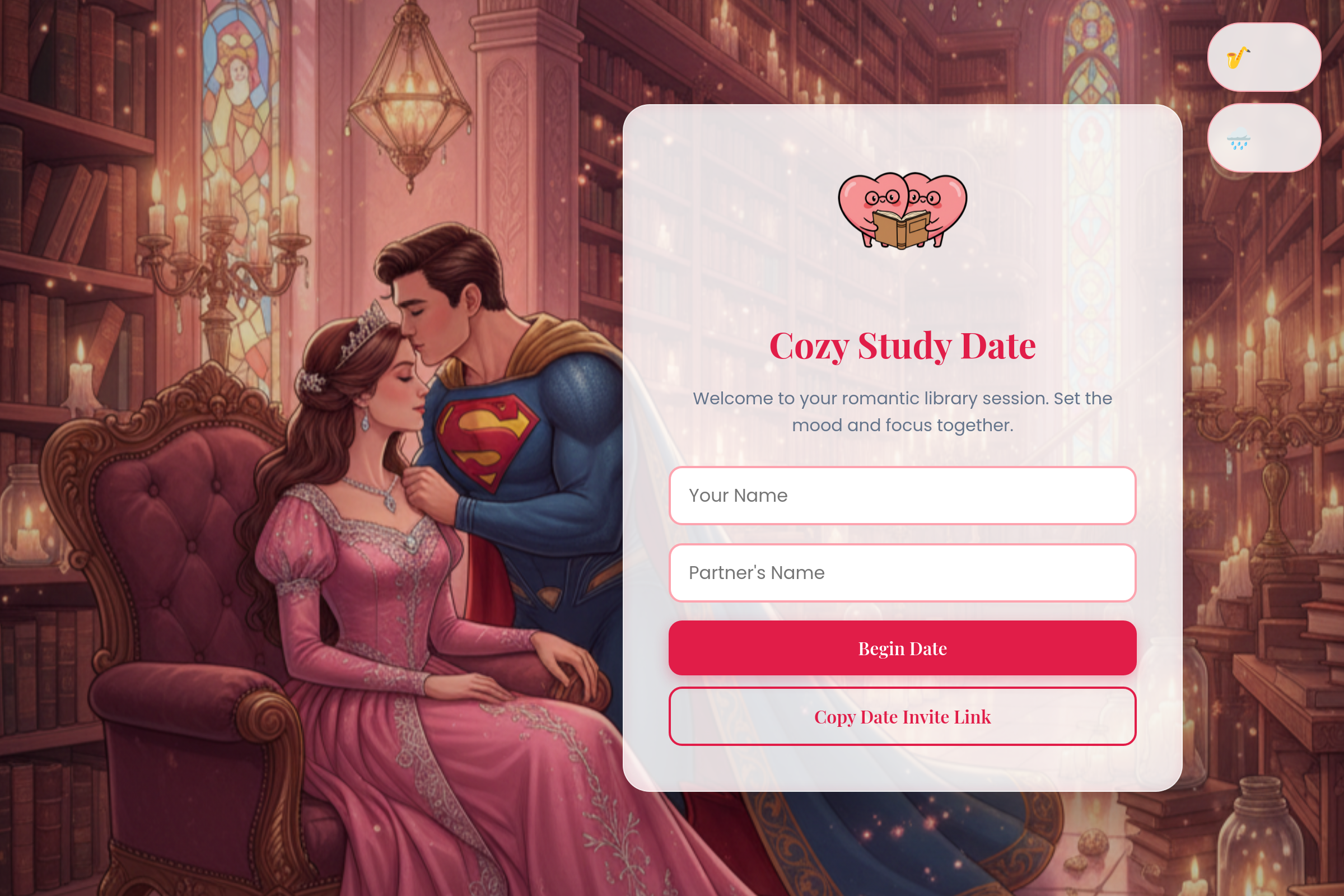 Cozy Study Date mini app