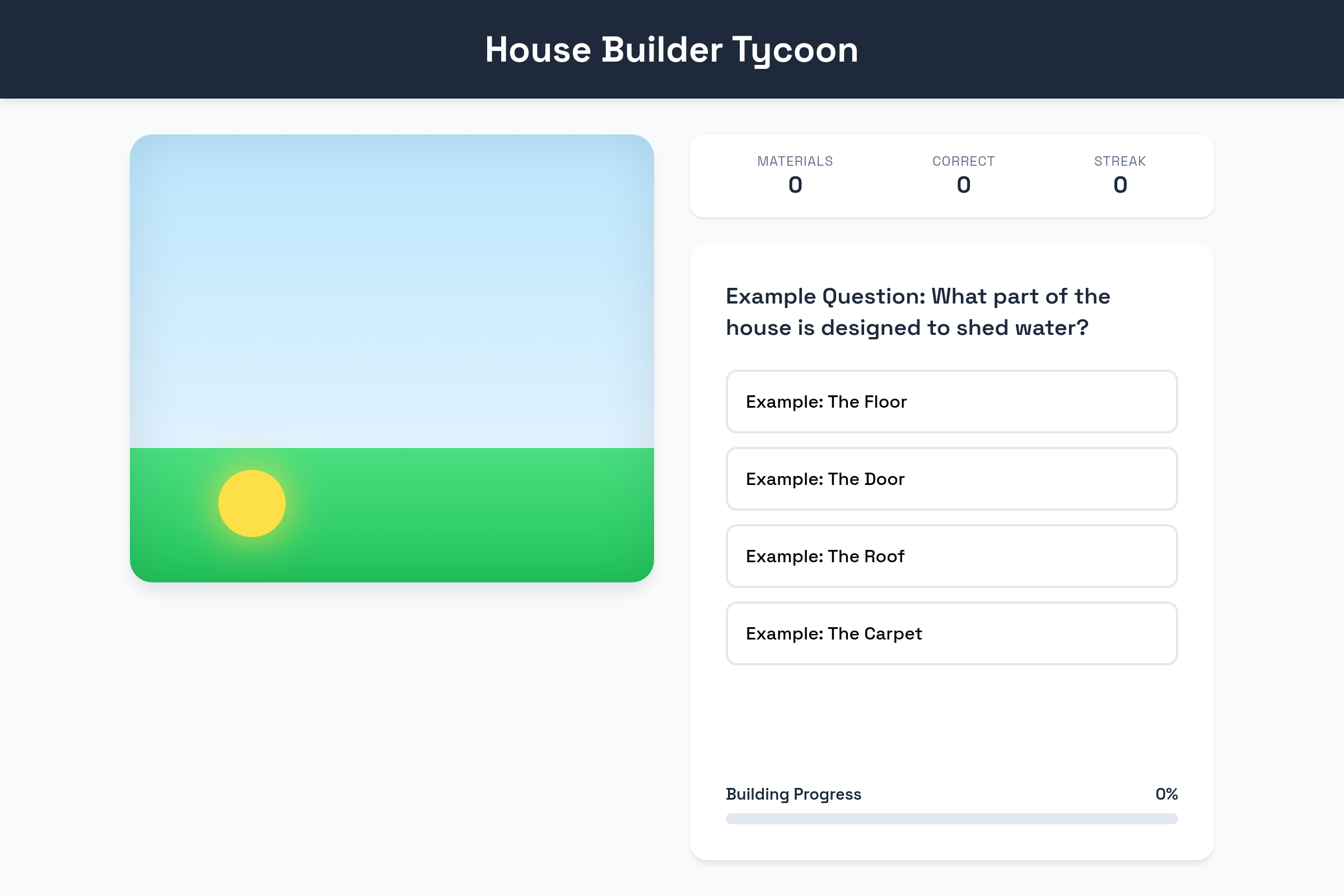 House Builder Tycoon mini app