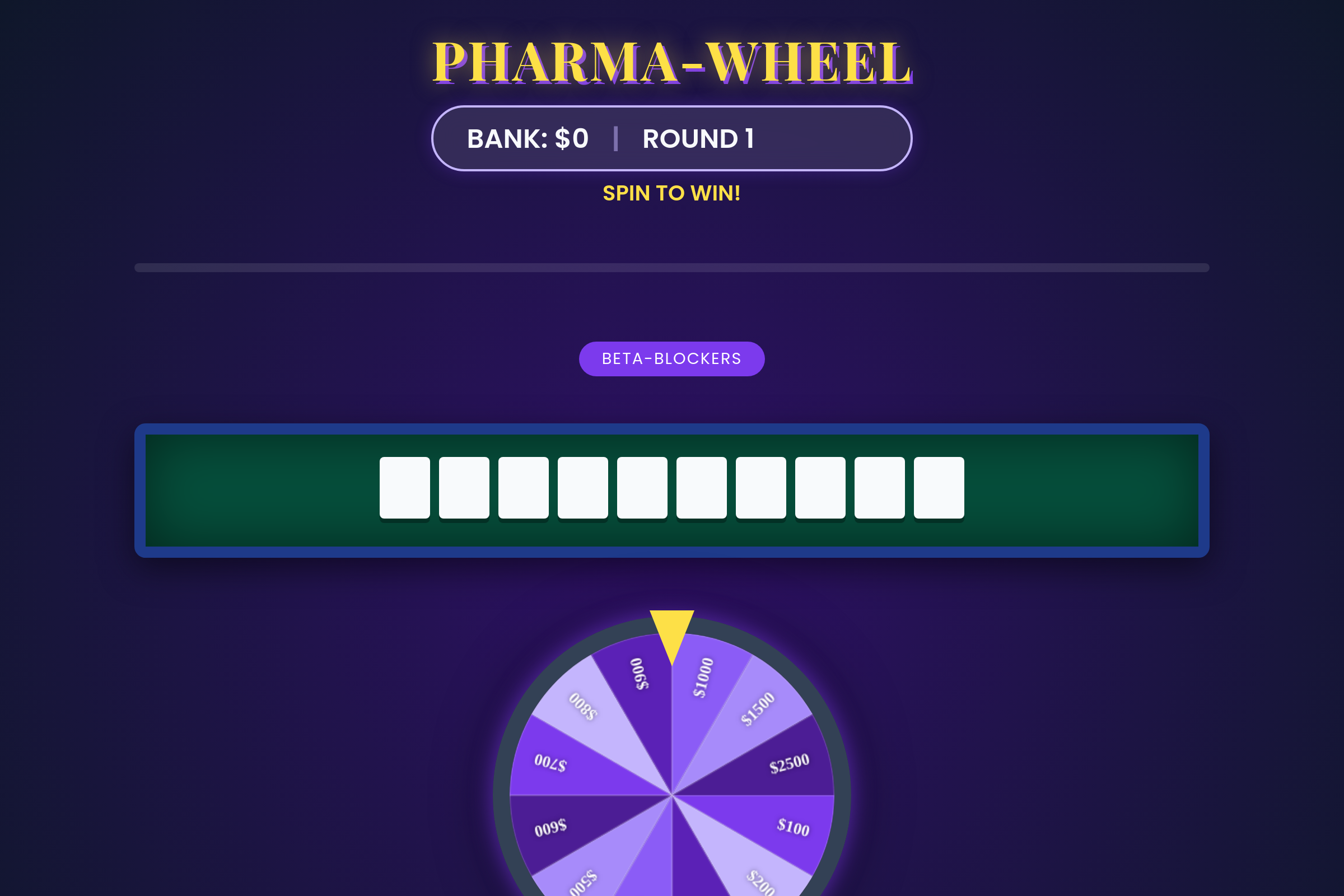 Pharm Wheel mini app