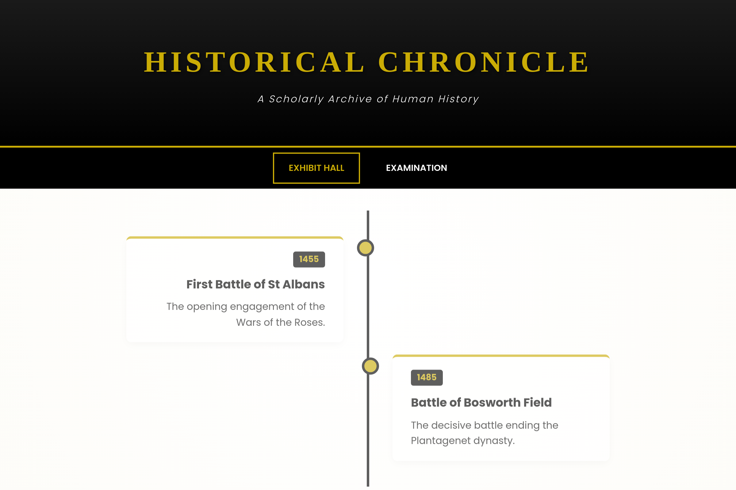 History Explorer mini app