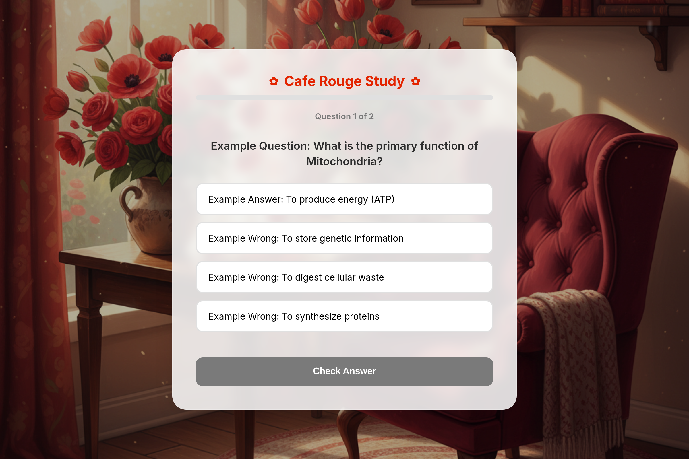 Cafe Focus mini app