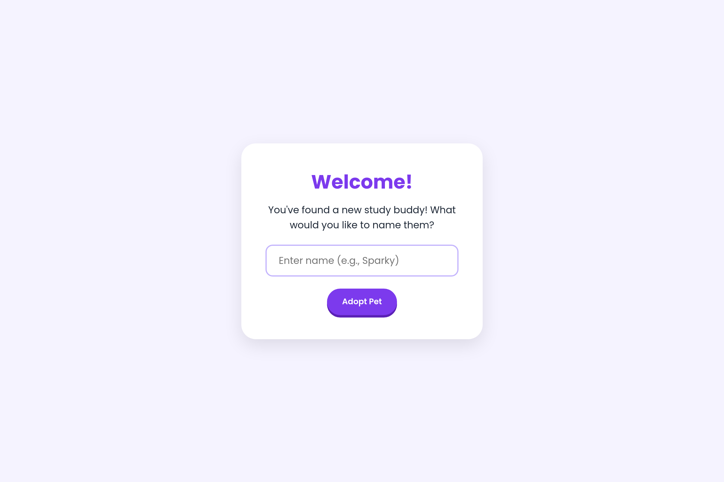 Pet Study Pal mini app