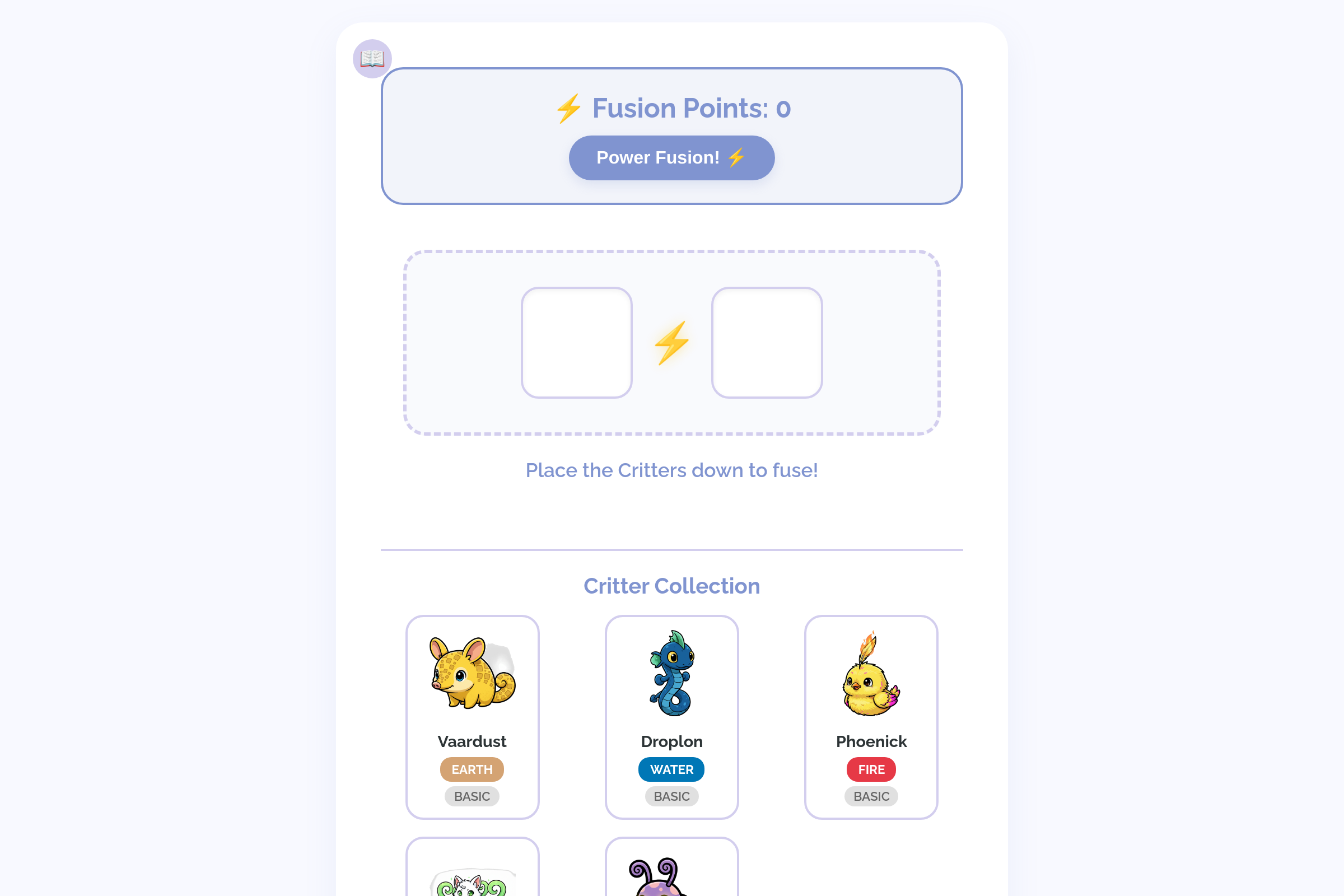 Critter Fusion! mini app