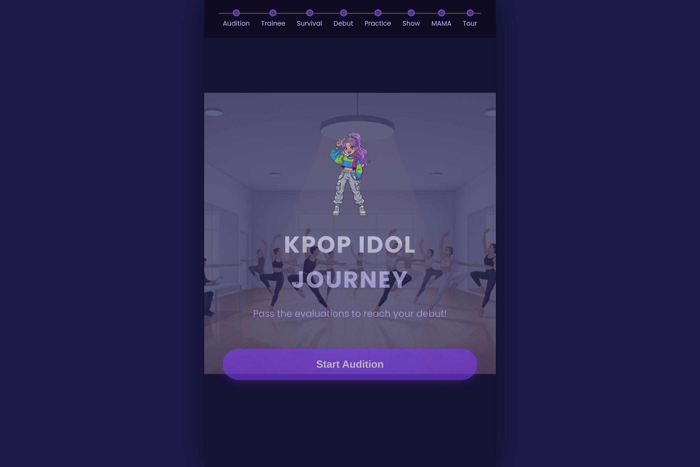 Kpop Idol Journey mini app