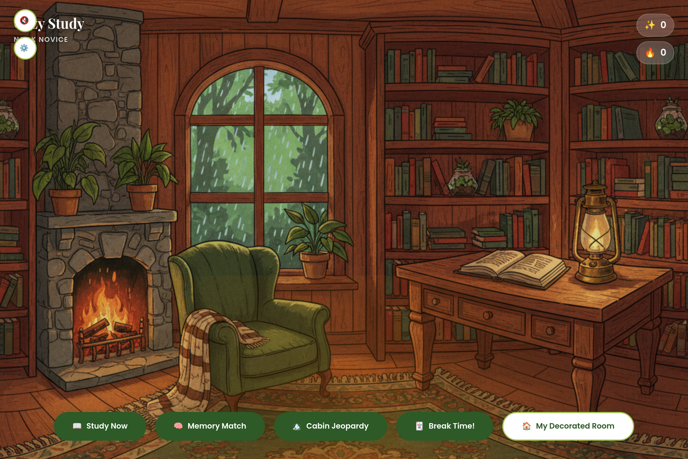 Cozy Study Nook mini app