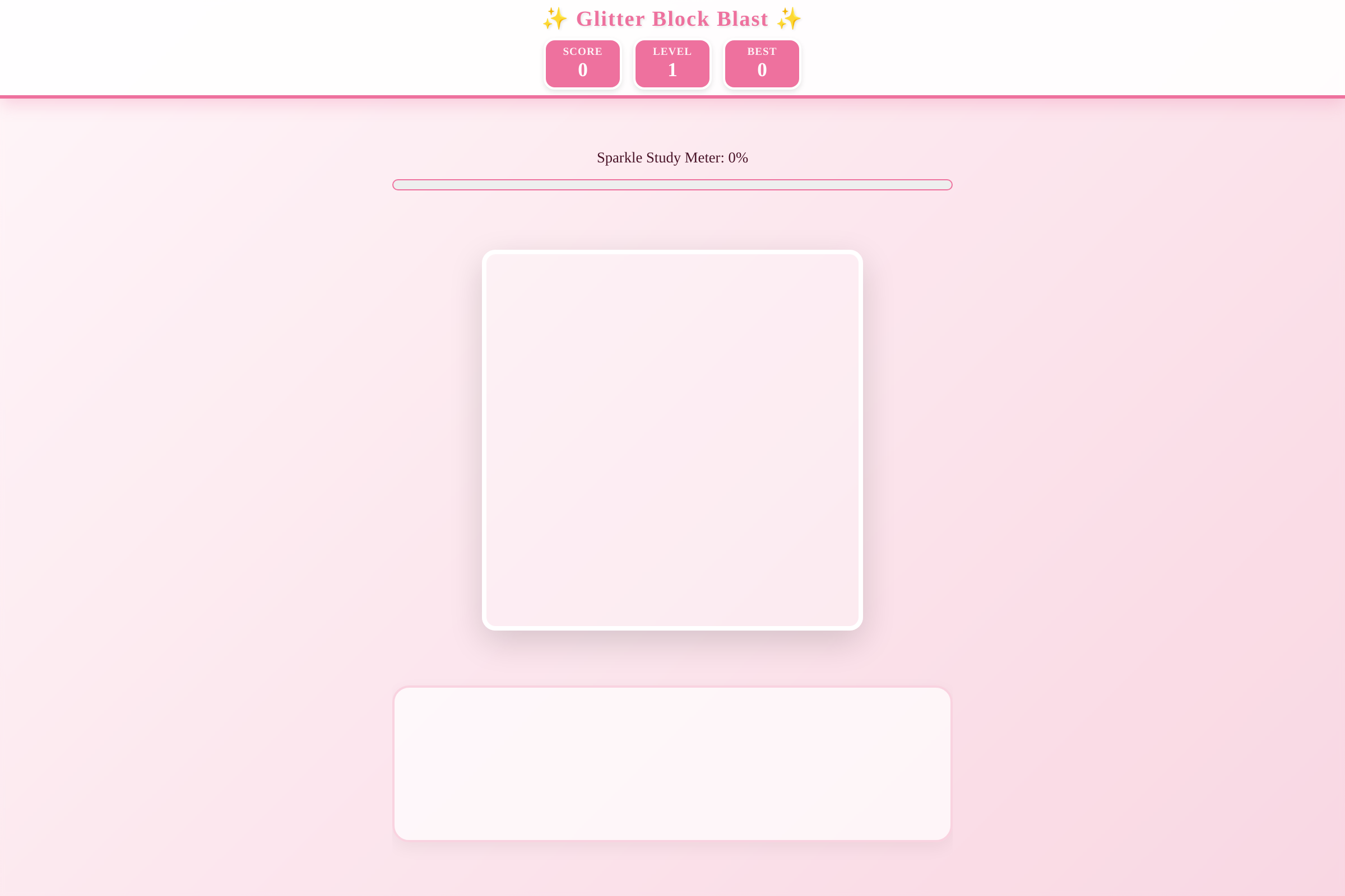 glitter blast mini app