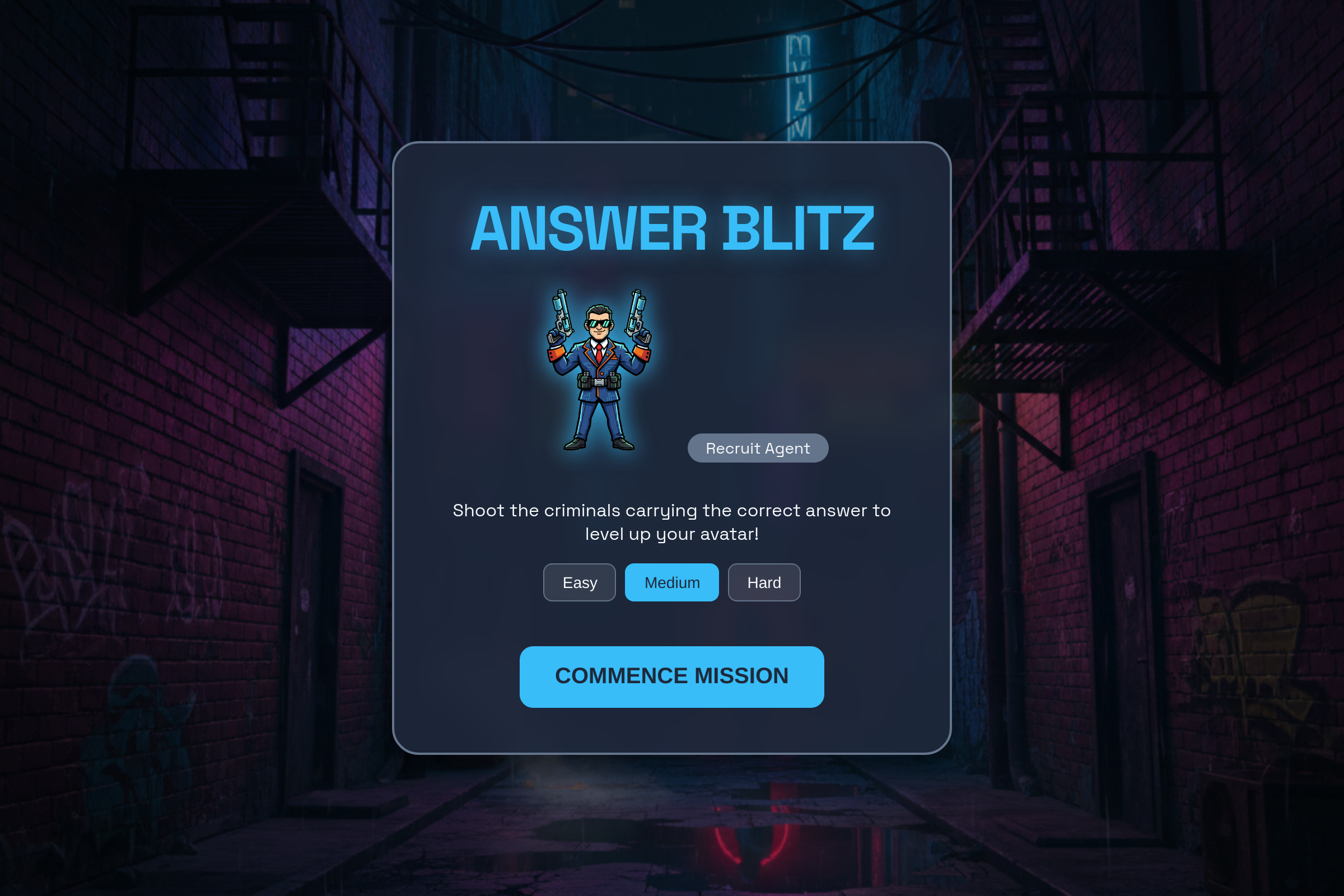 Answer Blitz mini app