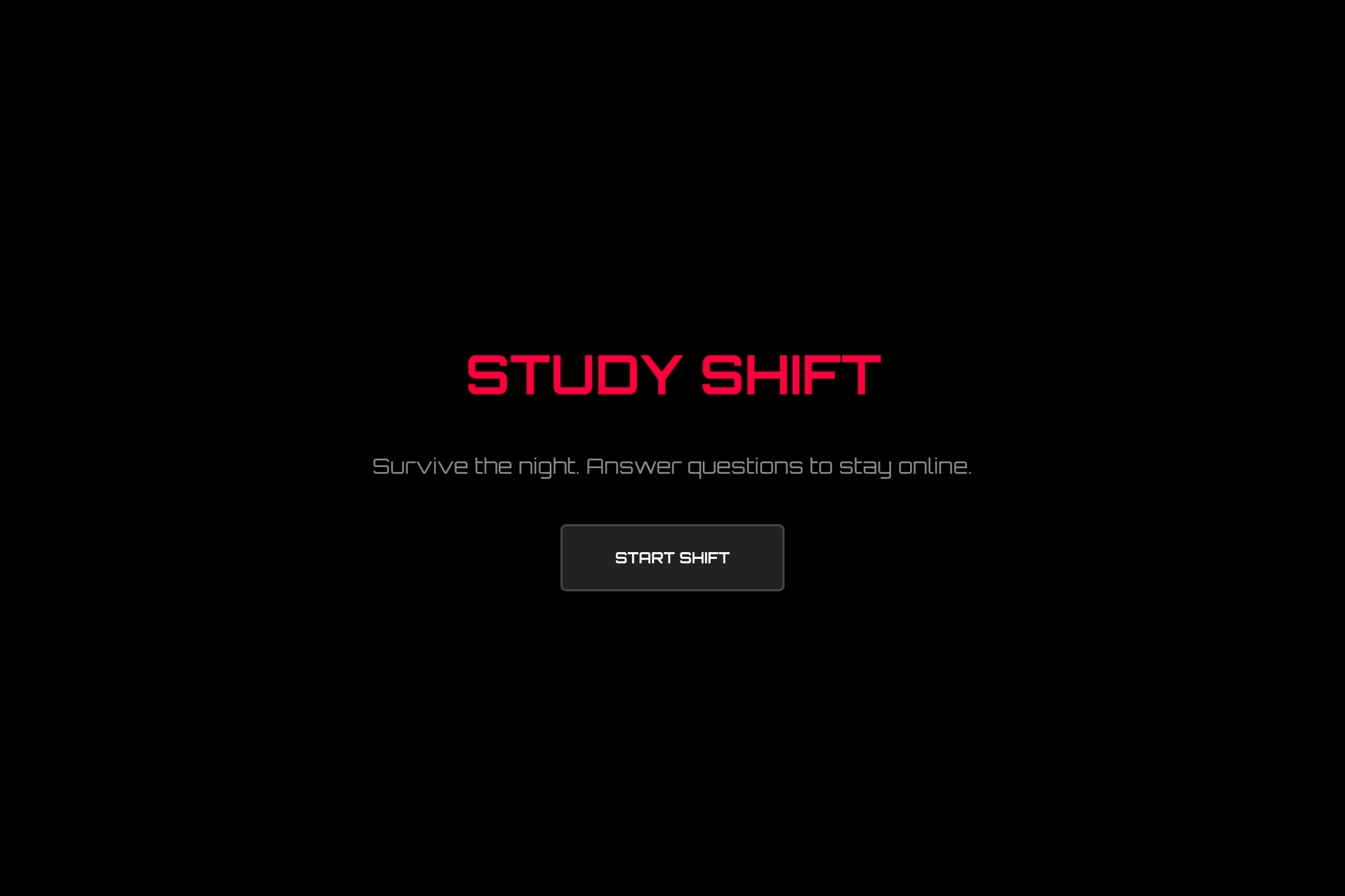 Night Watch Study mini app
