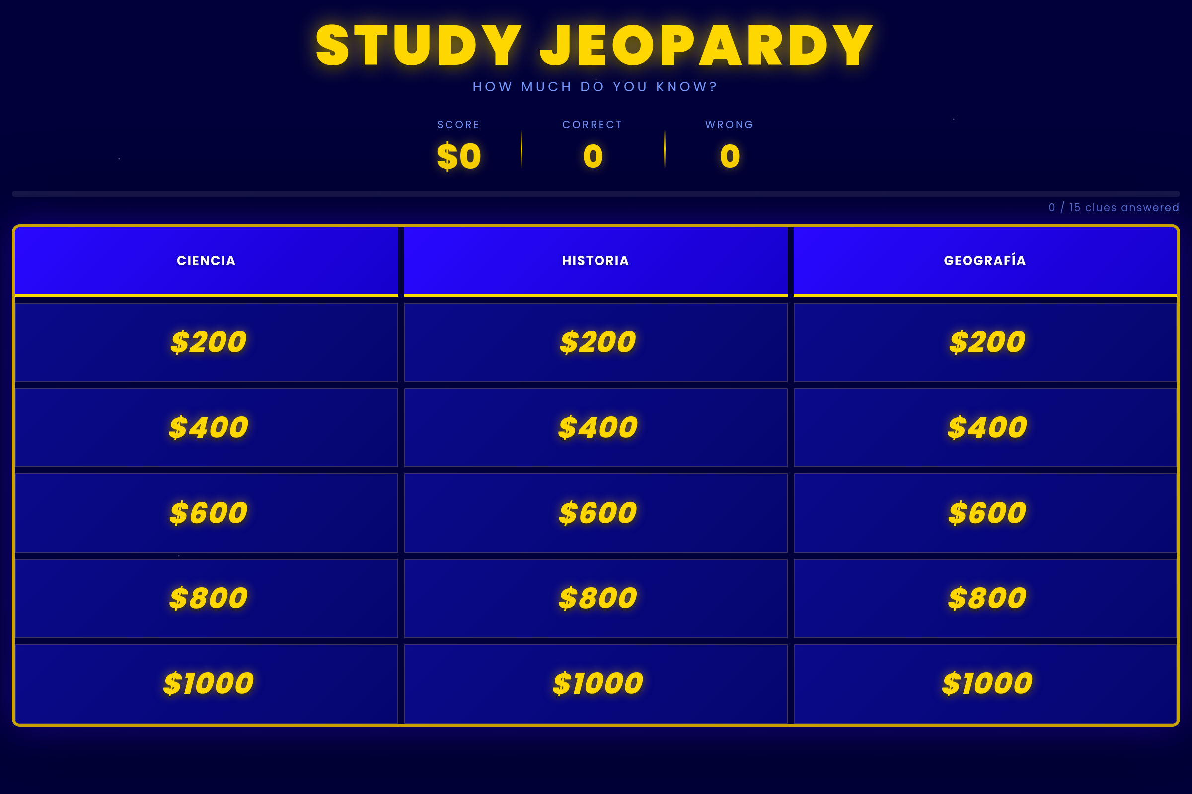 Jeo-party! (copy) mini app