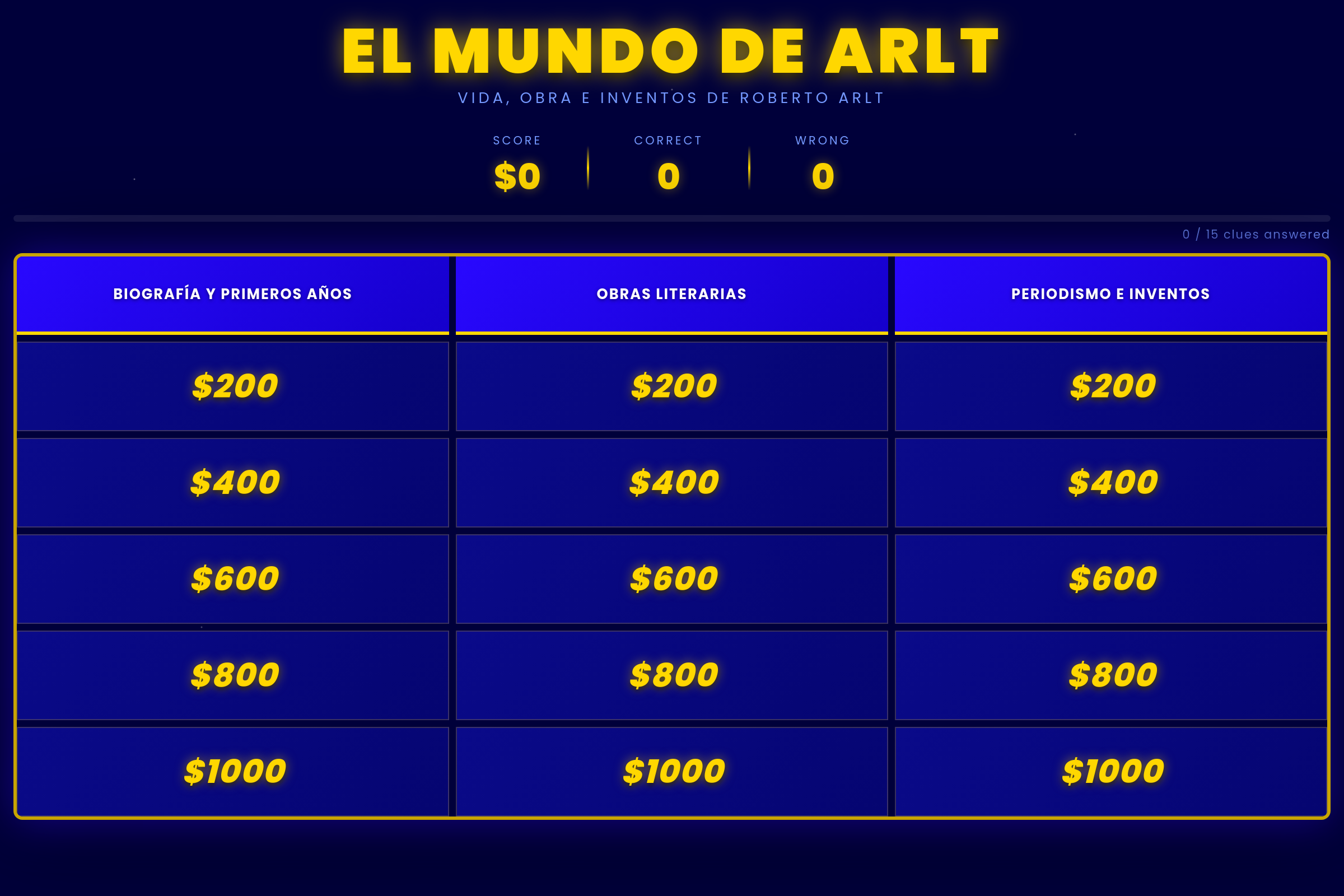 roberto arlt mini app
