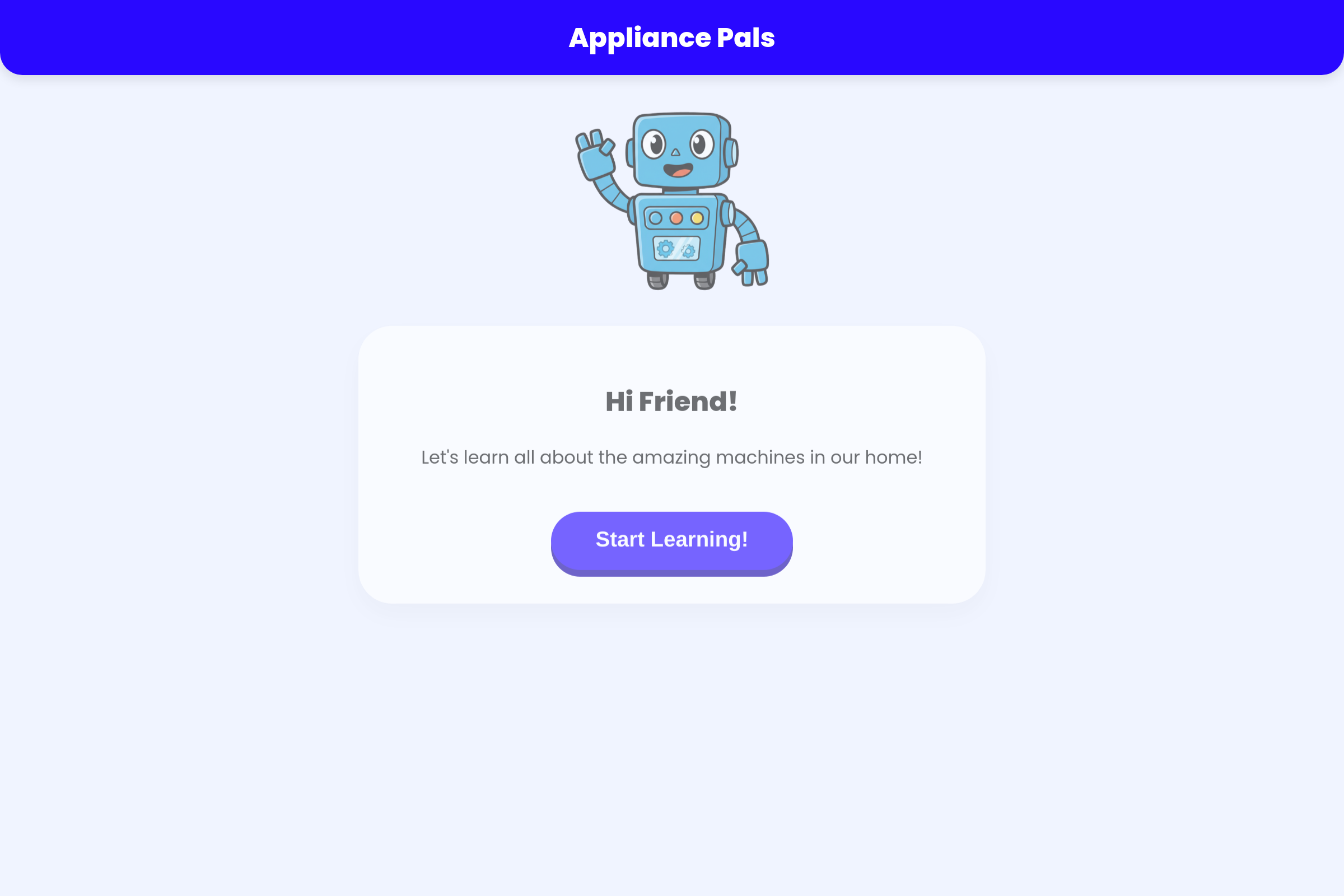 Appliance Pals mini app