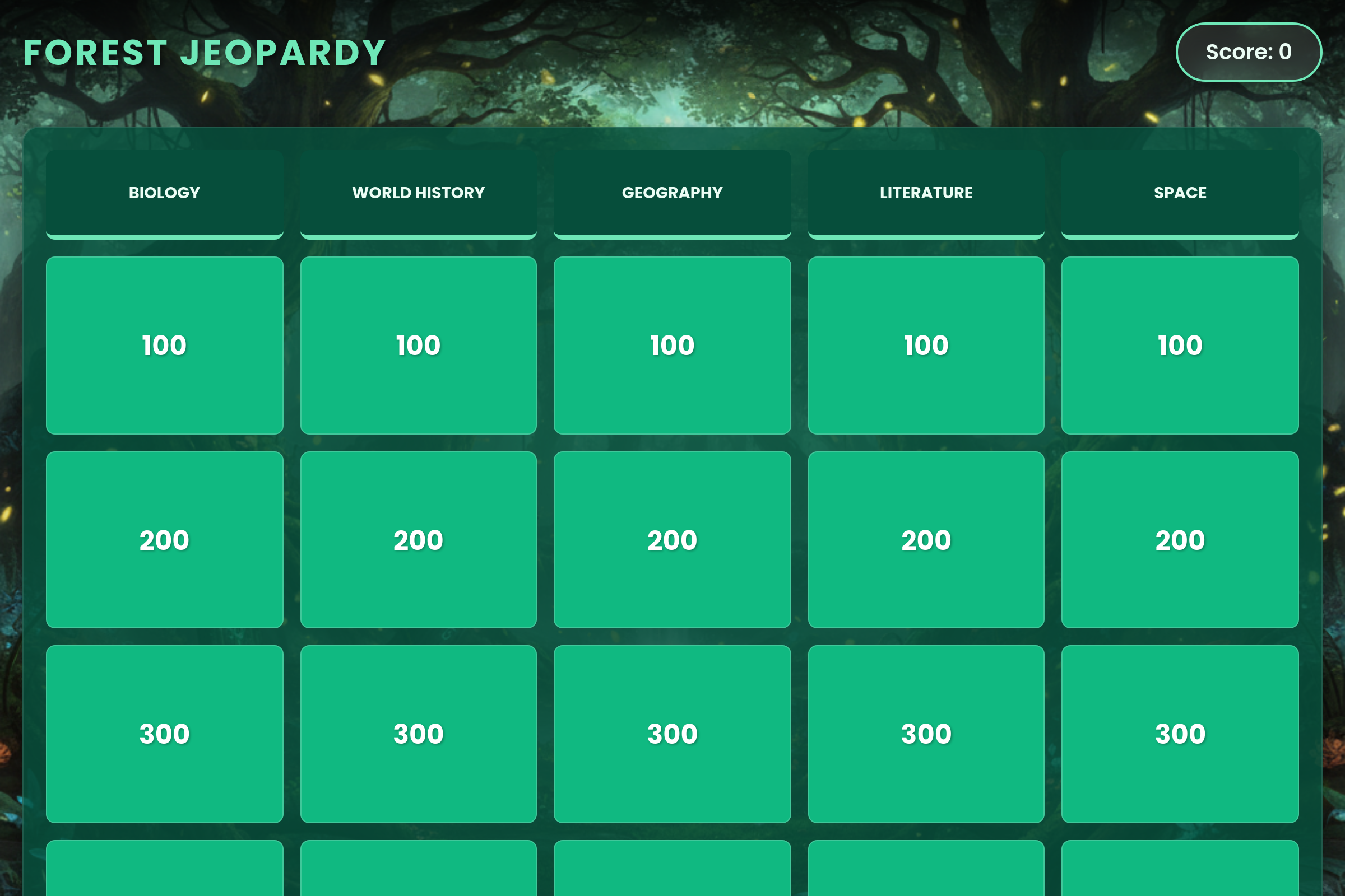 Study Jeopardy mini app