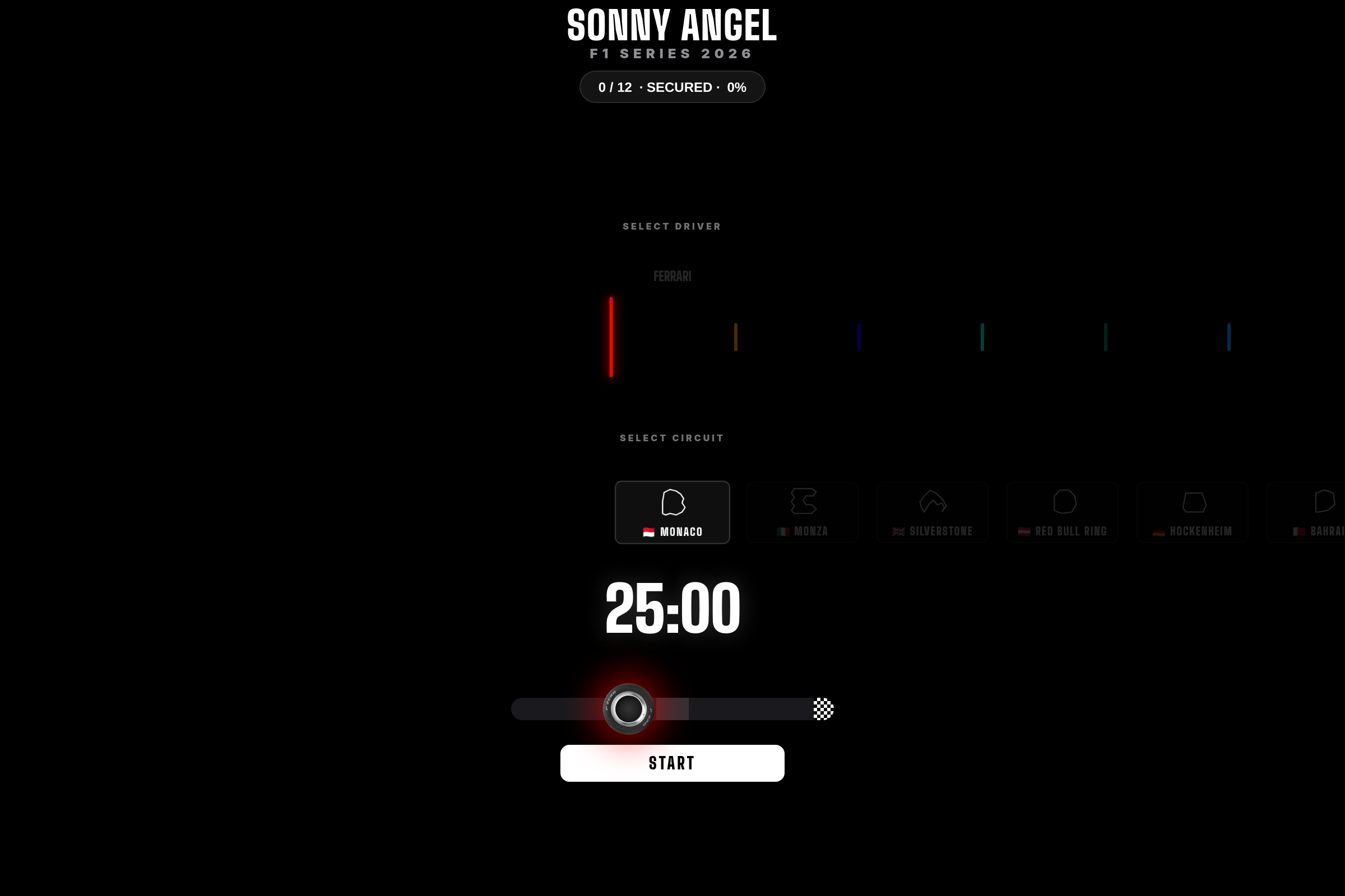 F1 Sonnys mini app