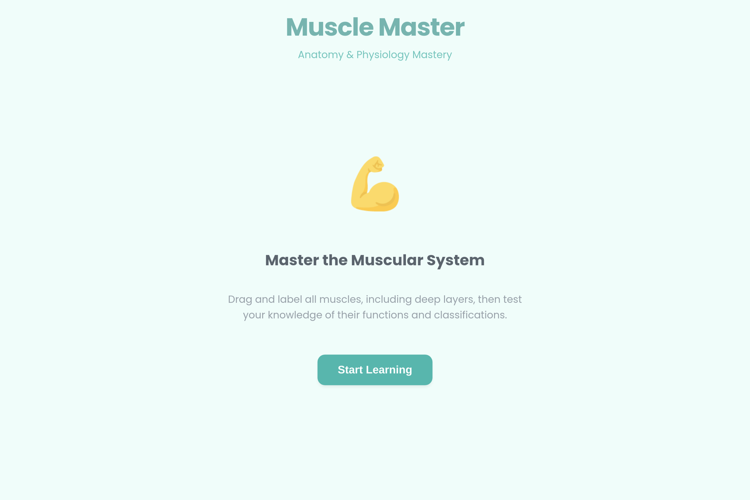 Muscle Master mini app