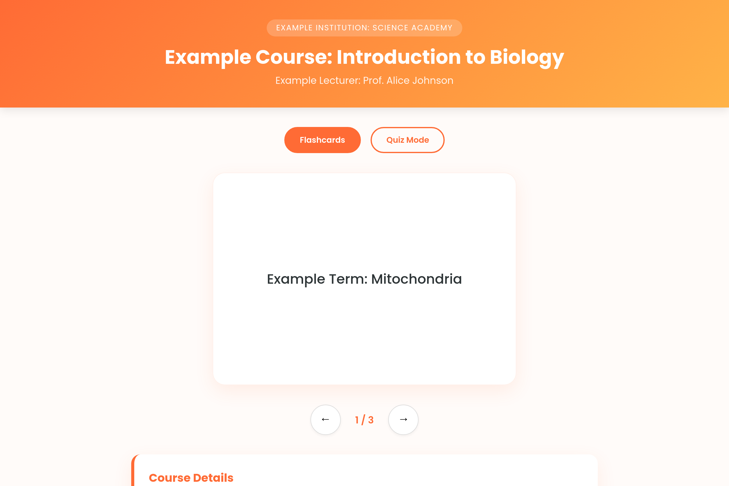 Study Deck mini app