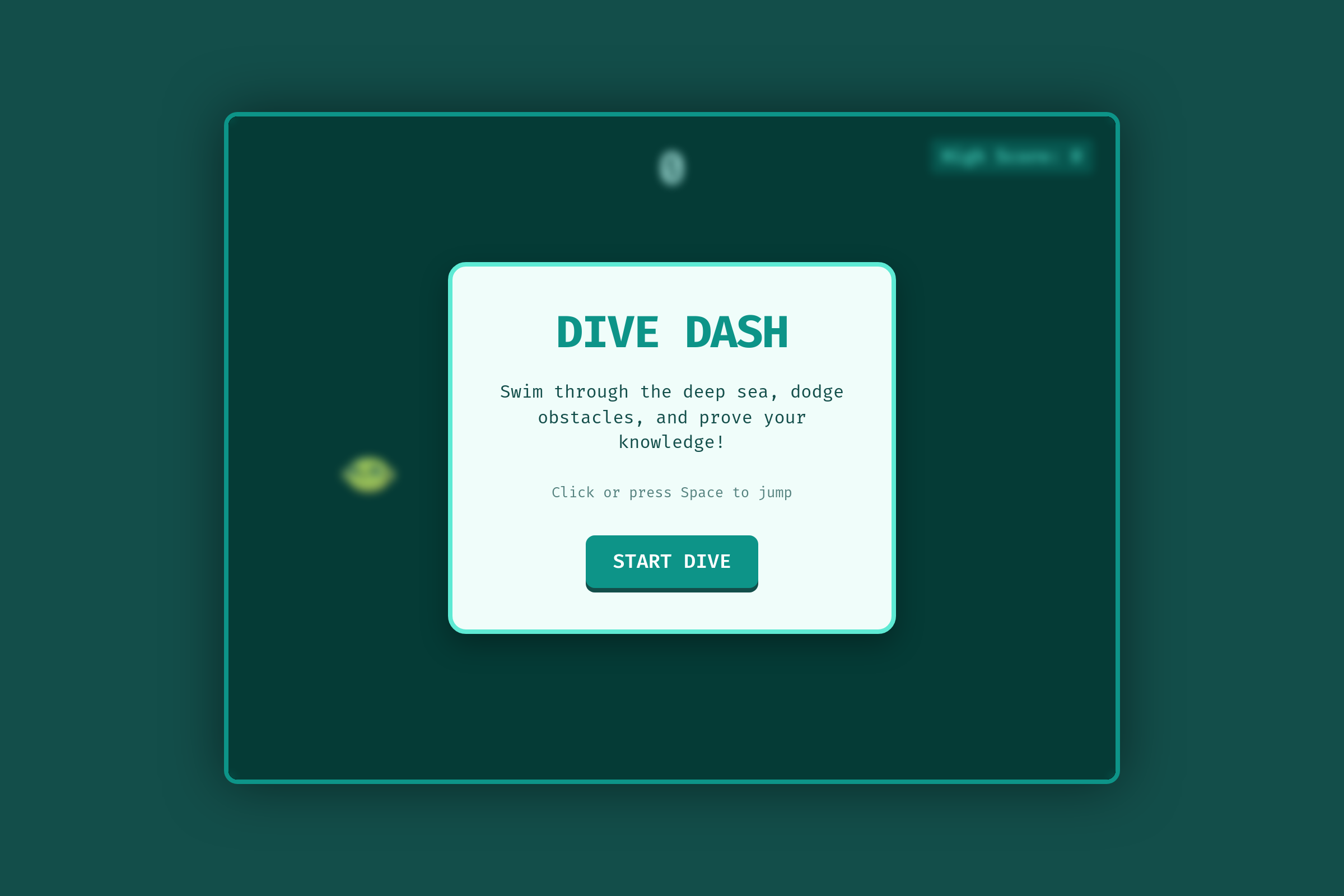 Ocean Dive Dash mini app