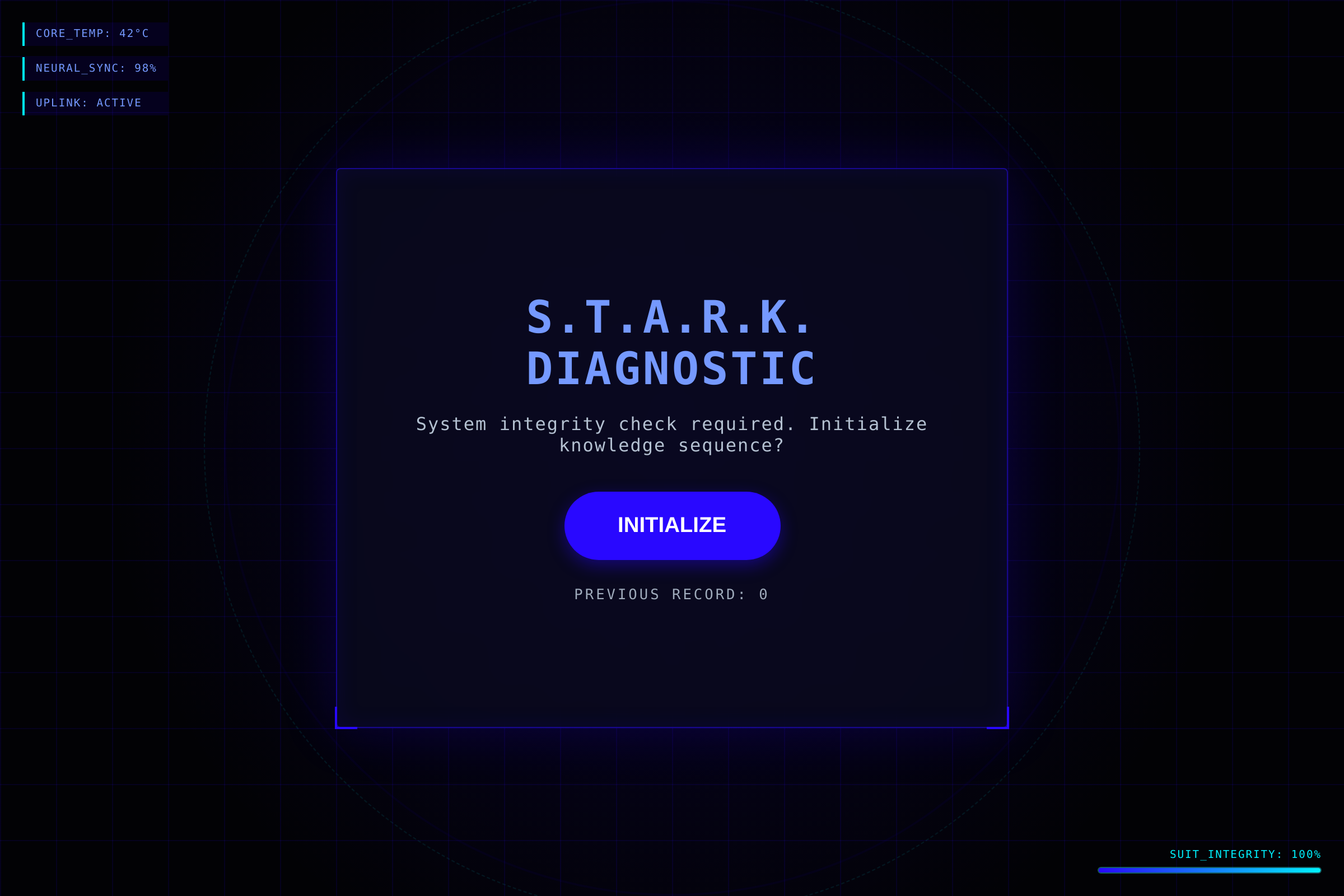 S.T.A.R.K Interface mini app