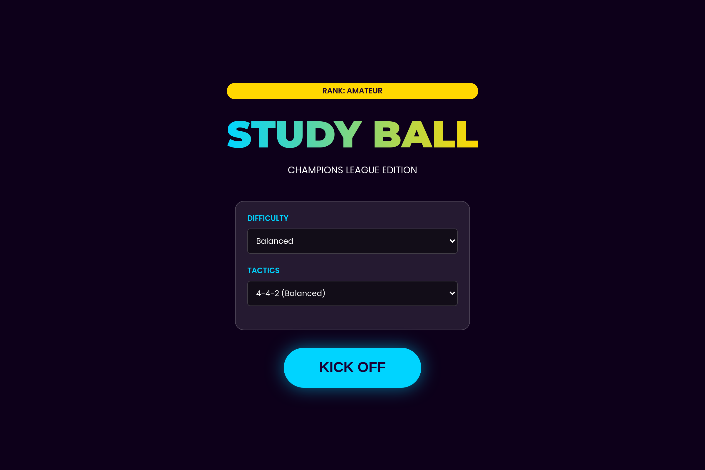 Study Ball mini app