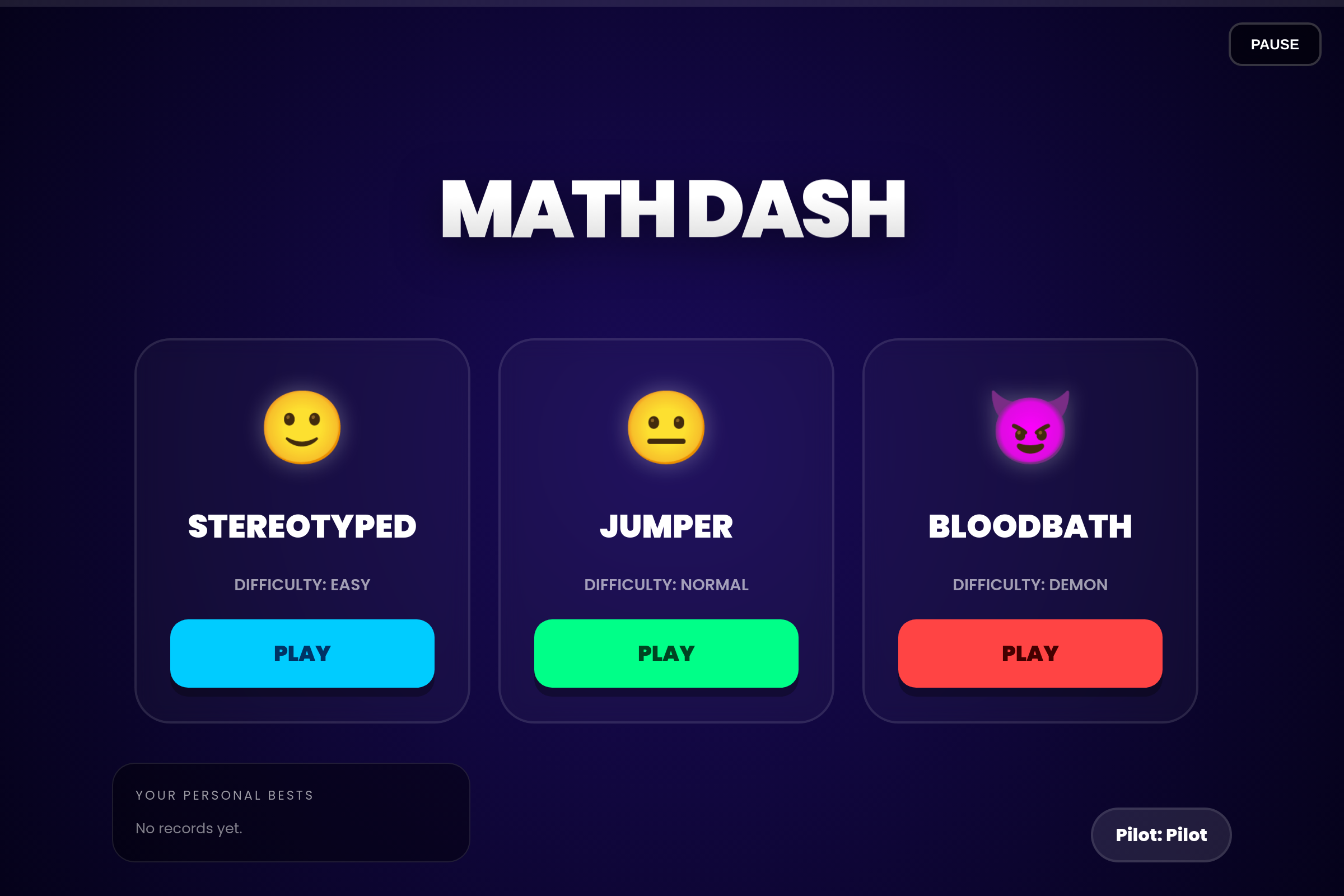 Math Dash mini app