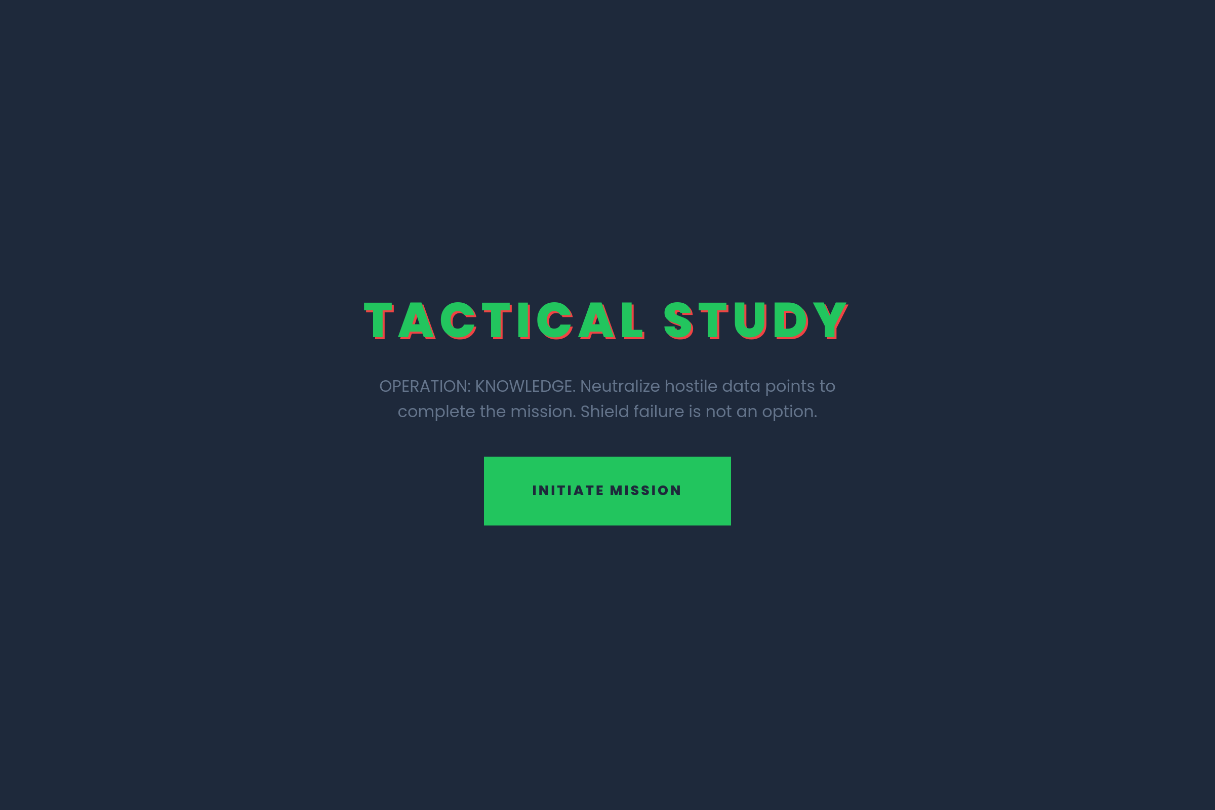Tactical Study mini app