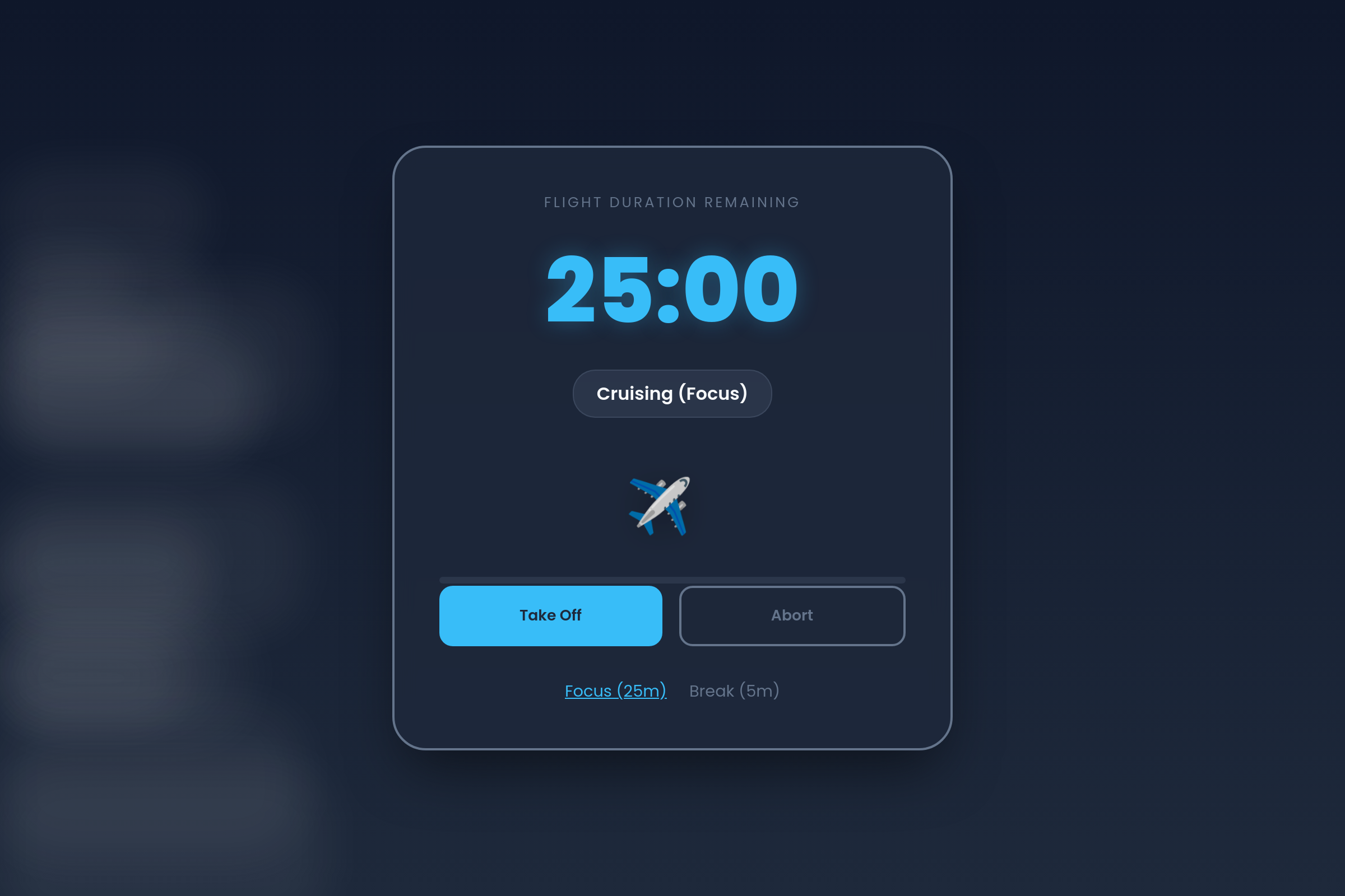 Flight Study Timer mini app