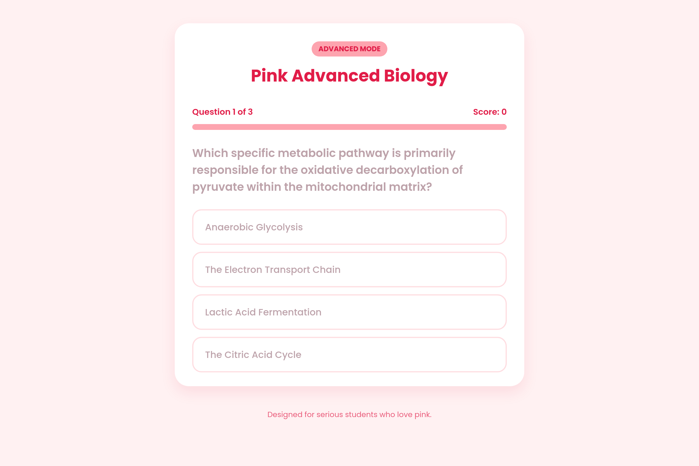 Pink Exam Pro mini app