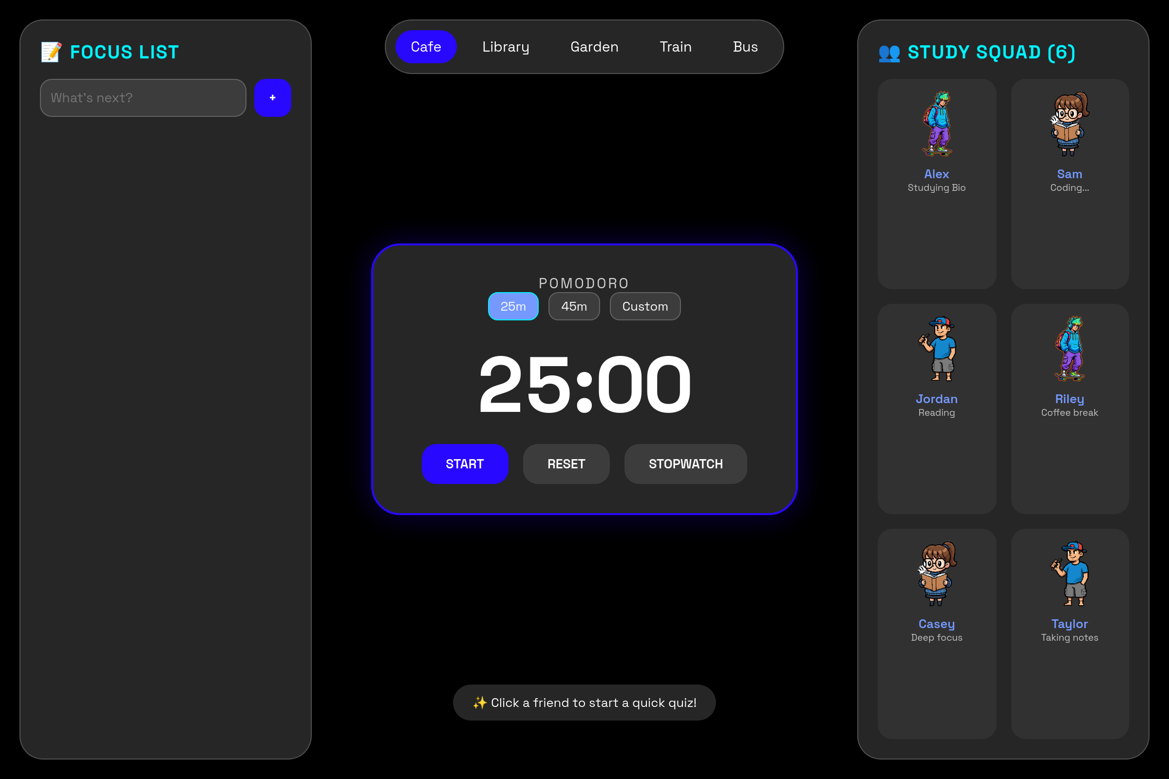 Study Buddies mini app
