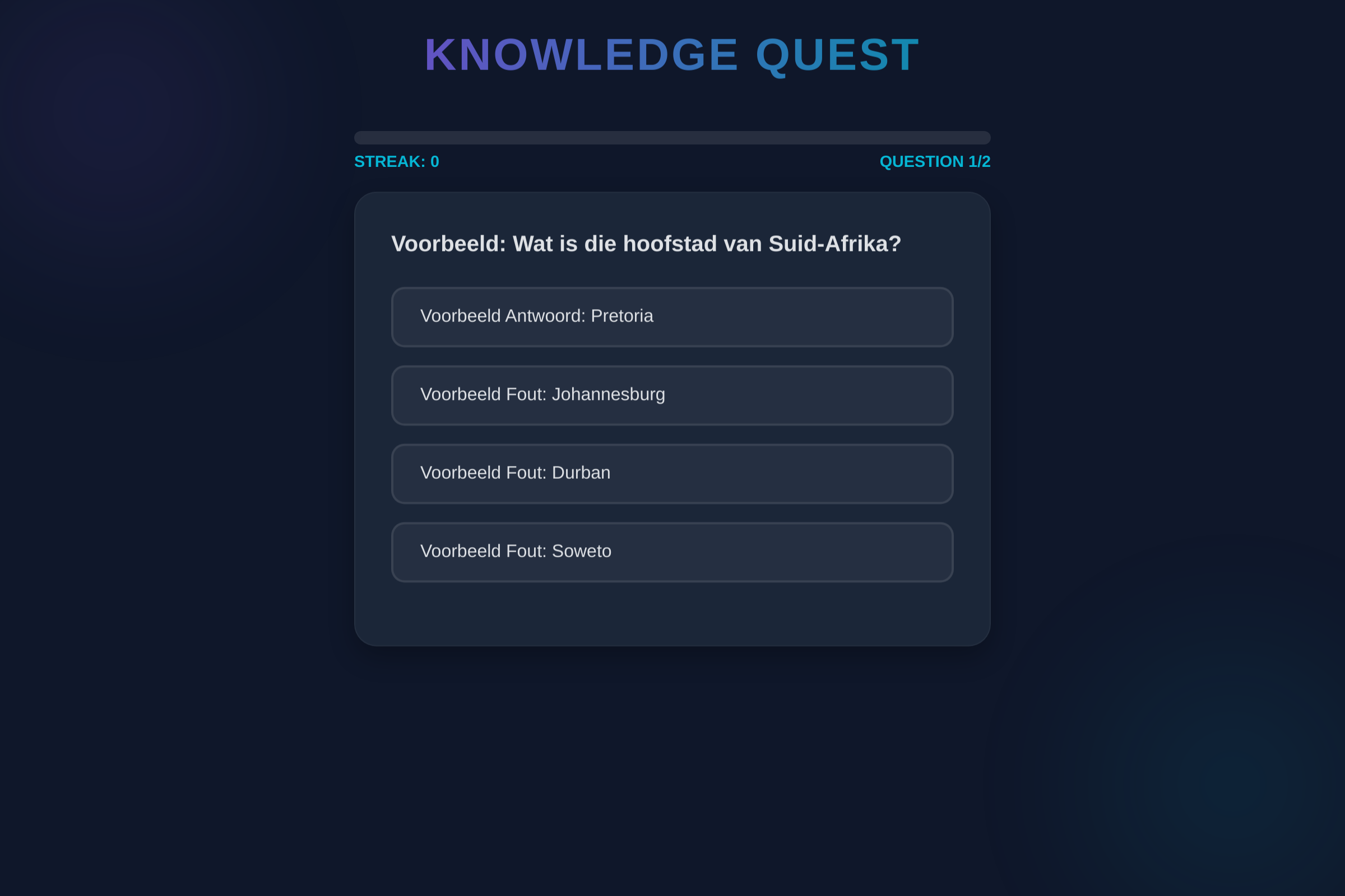 Knowledge Quest mini app