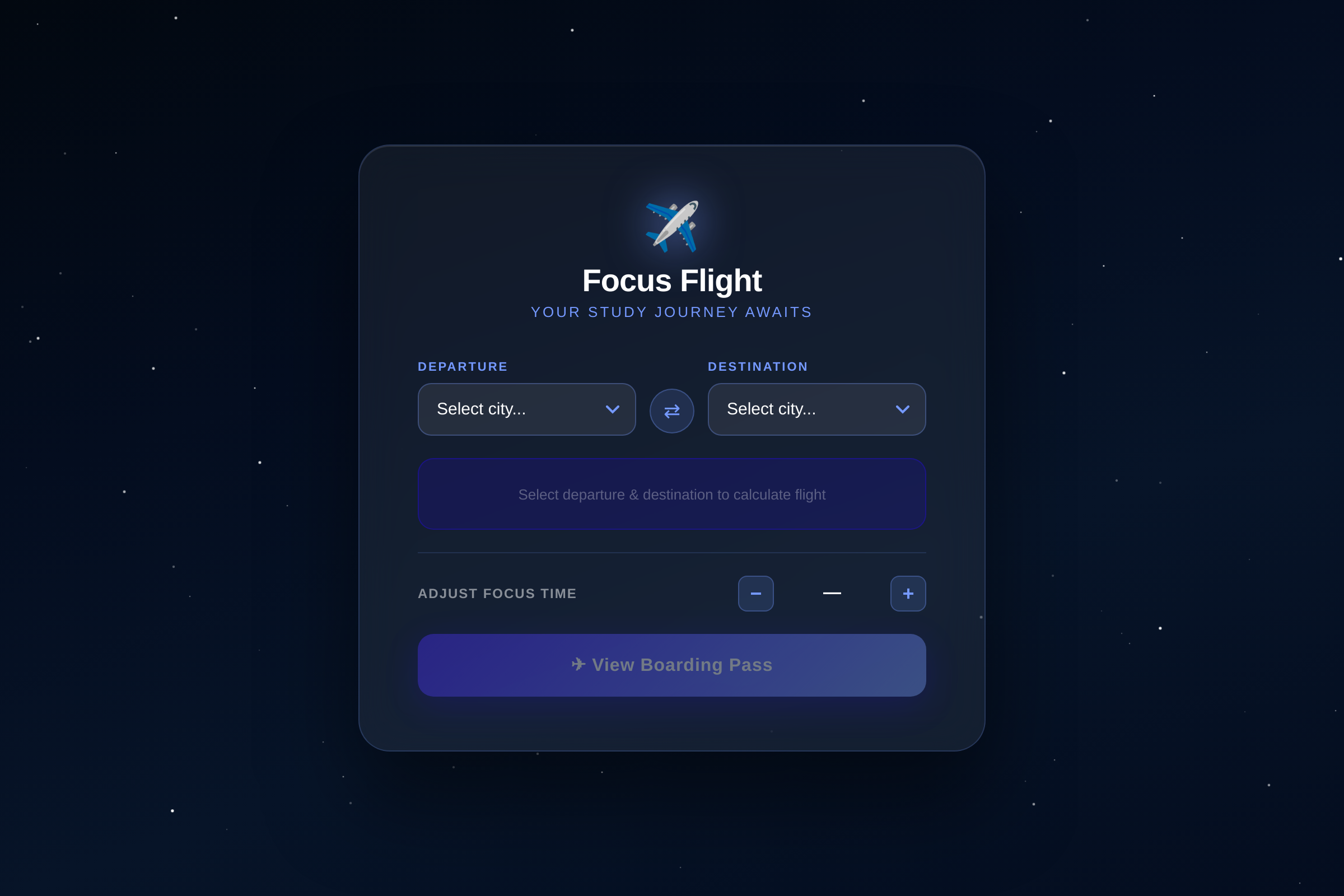 Flight Simulator Timer (copy) mini app