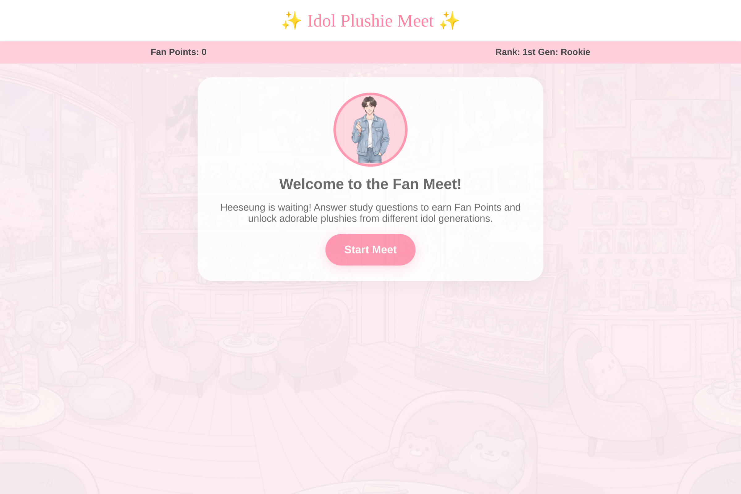 Idol Plushie Meet mini app