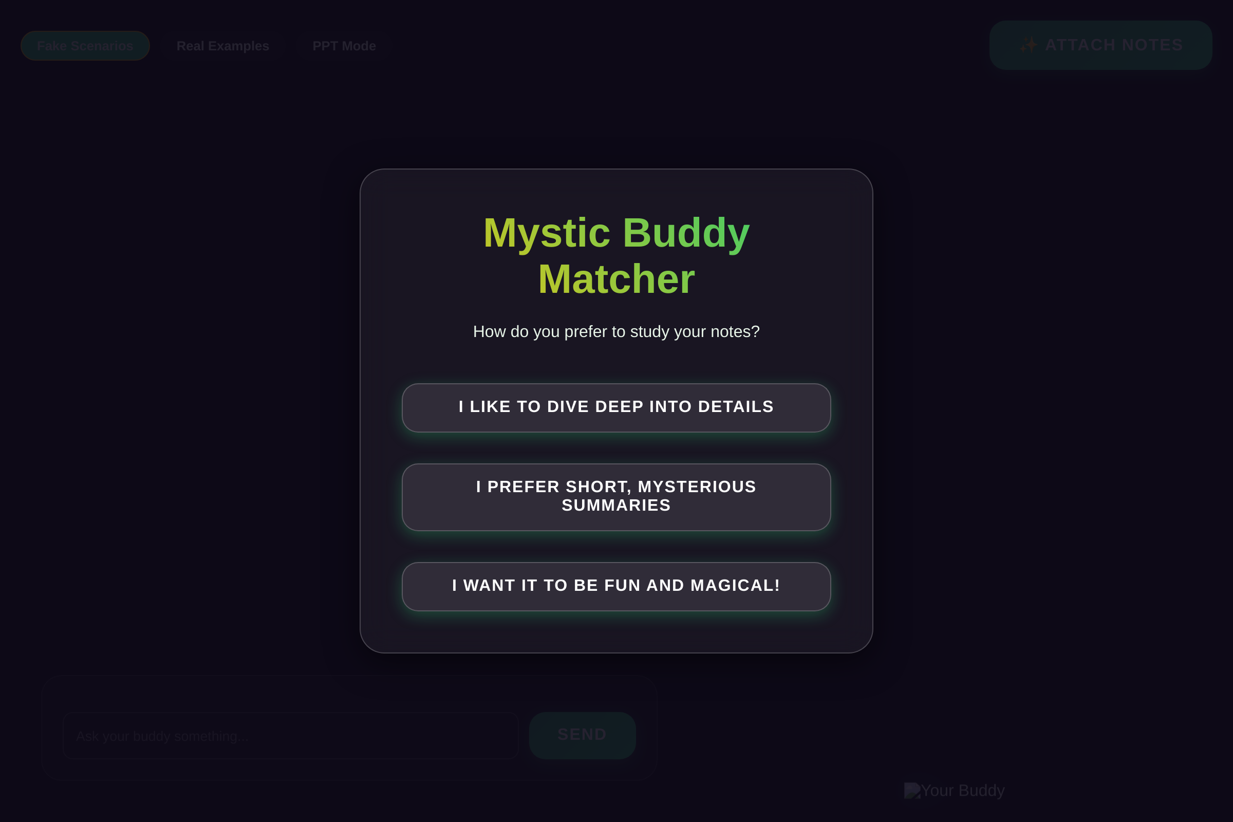 Mystic Study Buddies mini app