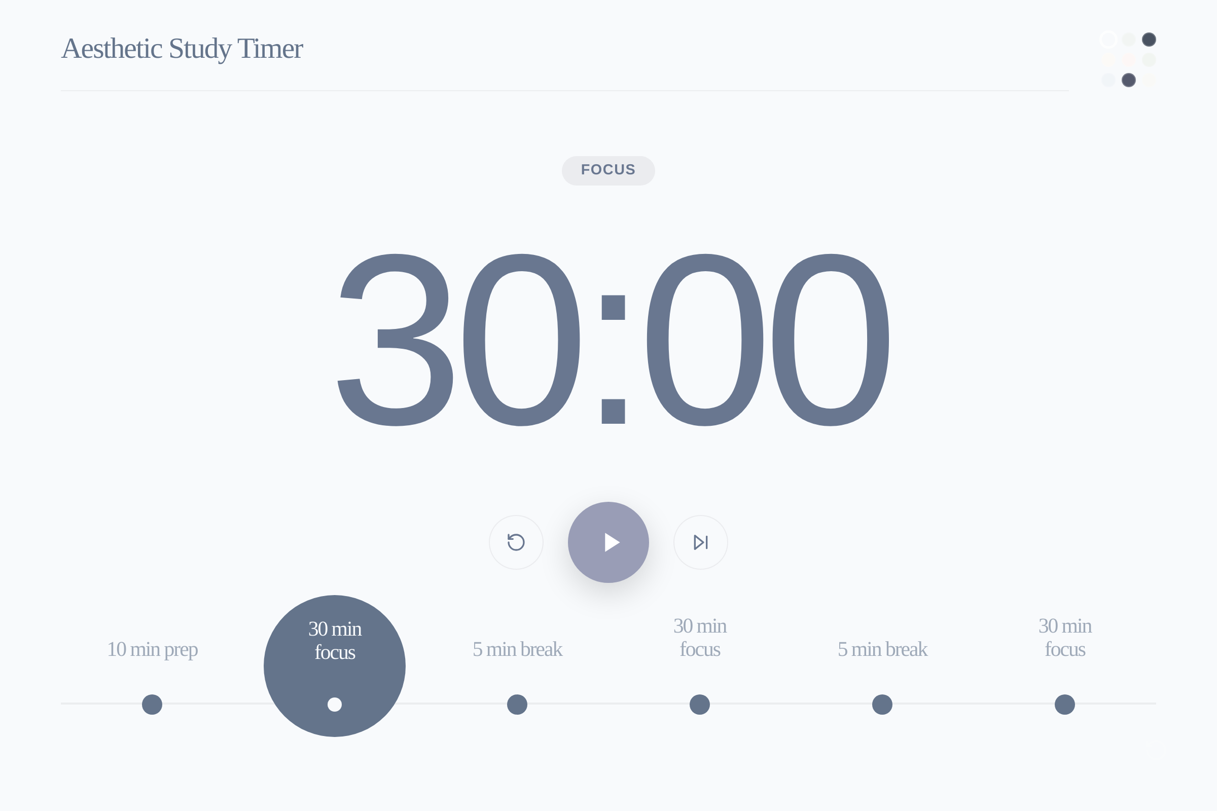 Aesthetic Study Timer (copy) mini app