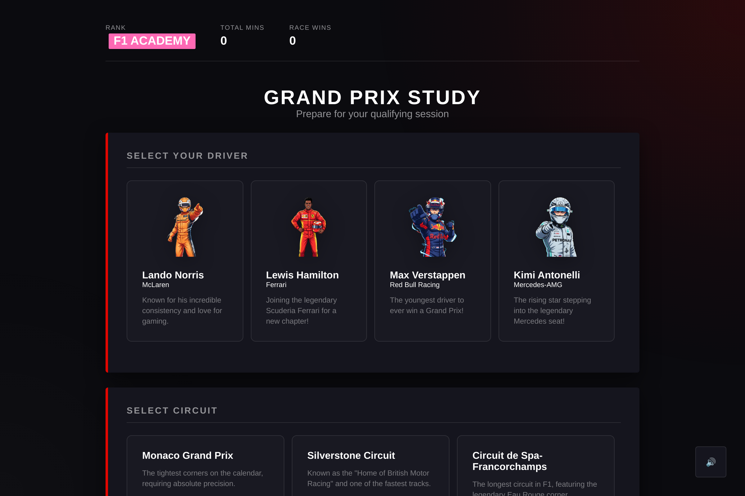 Grand Prix Study mini app