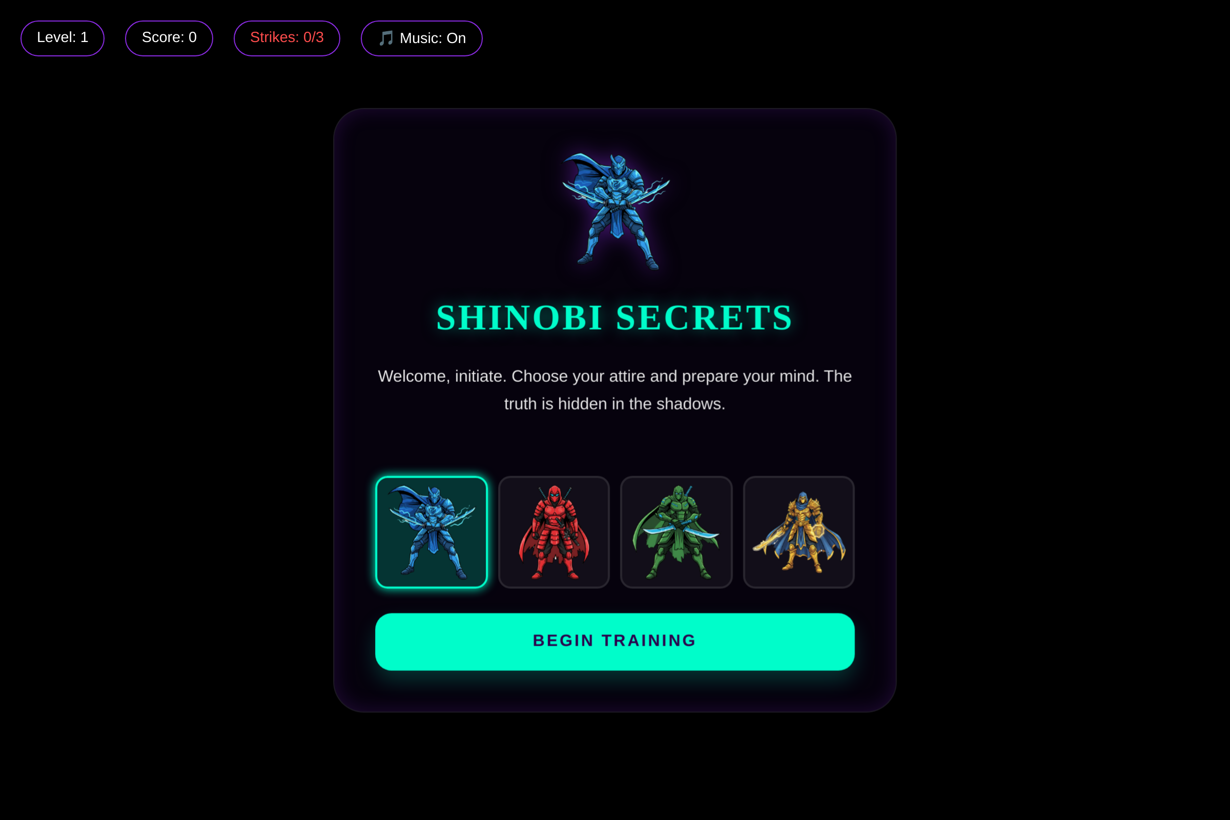 shinobi secrets mini app