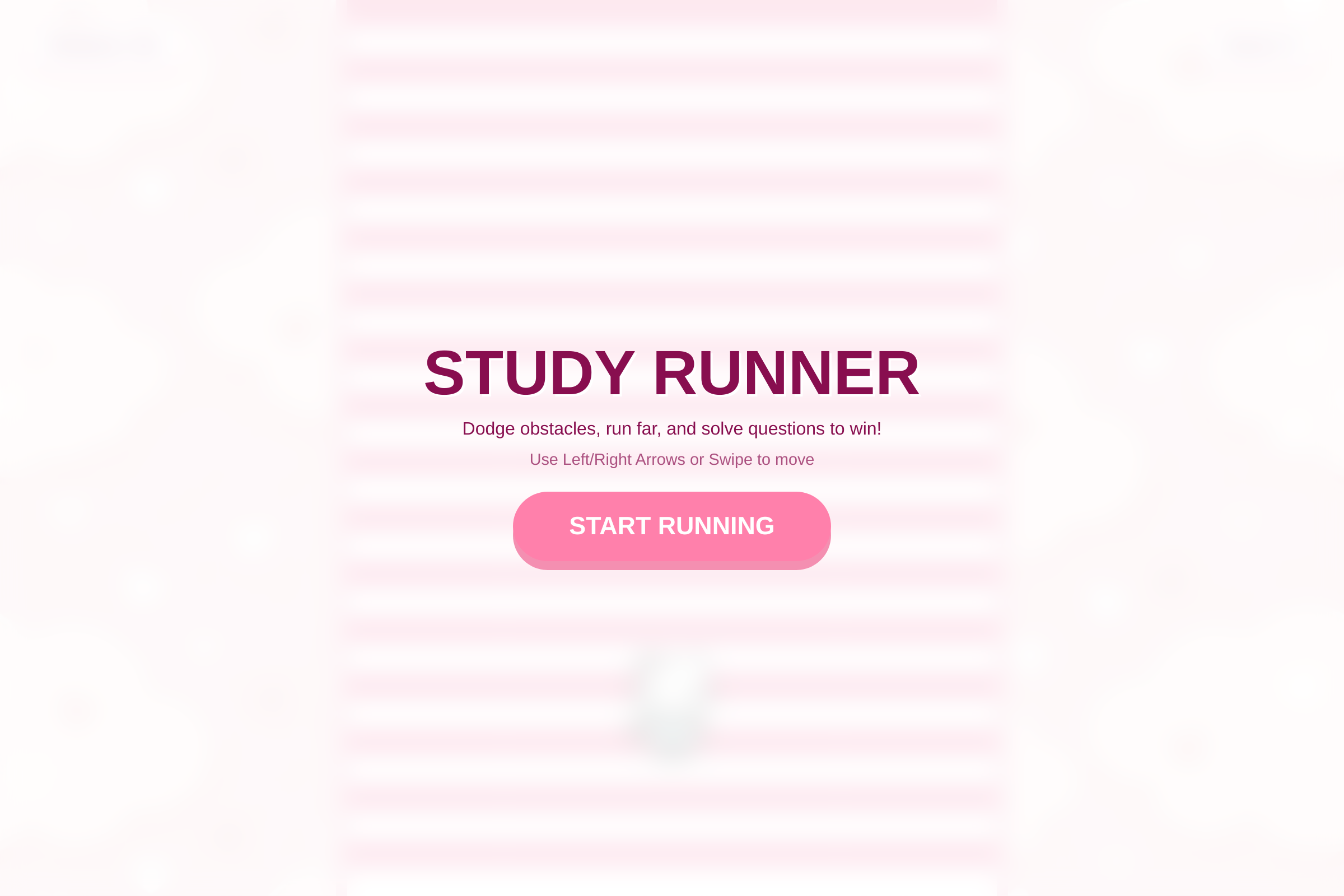 Sanrio Study Runner mini app