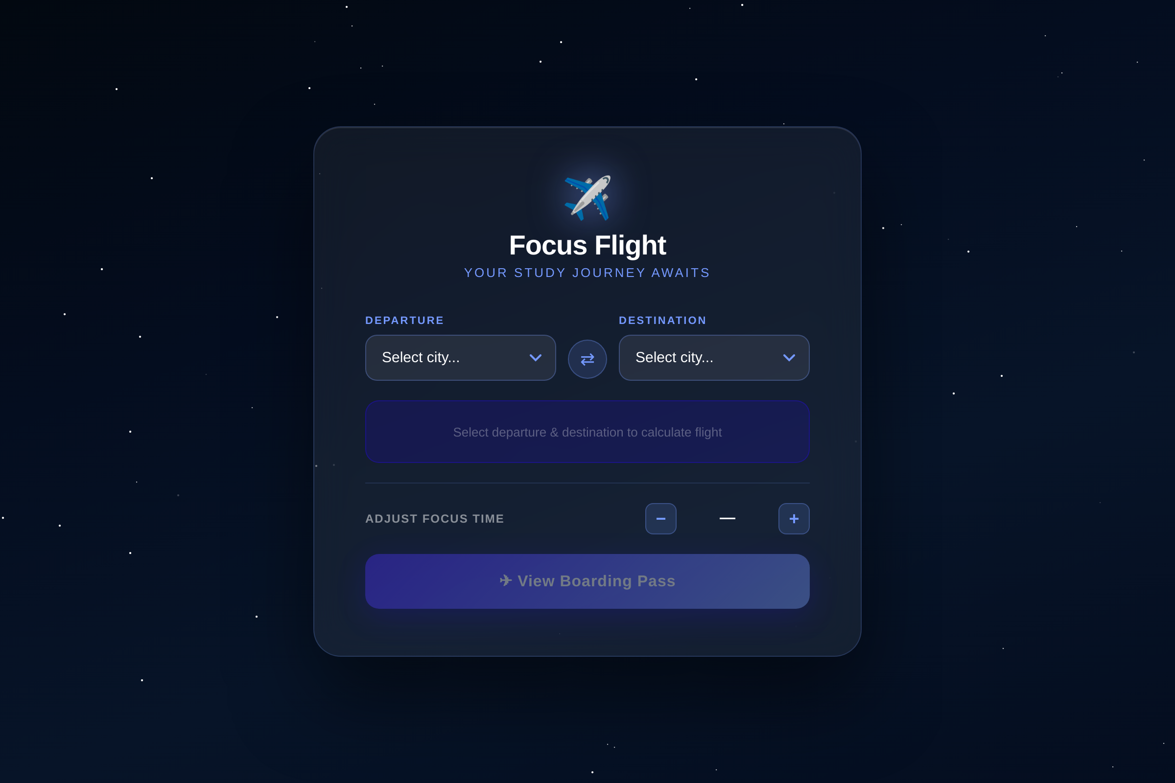 Flight Simulator Timer W PAUSE mini app