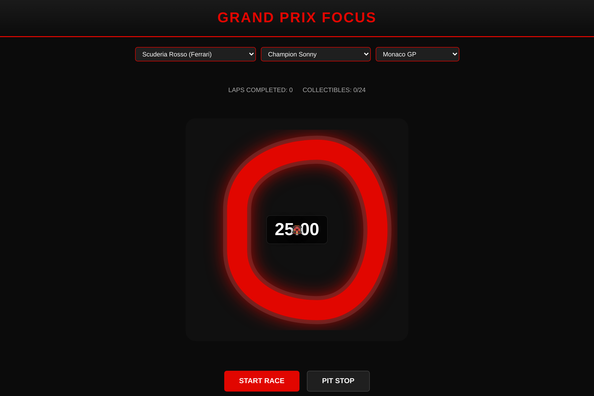Grand Prix Focus mini app