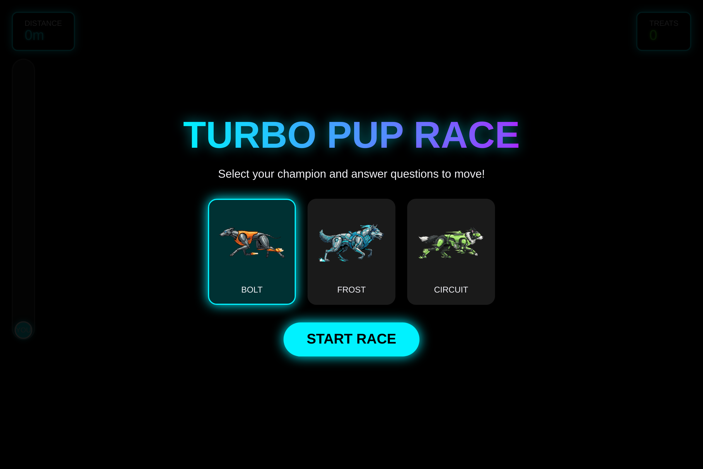 Turbo Pup Race mini app
