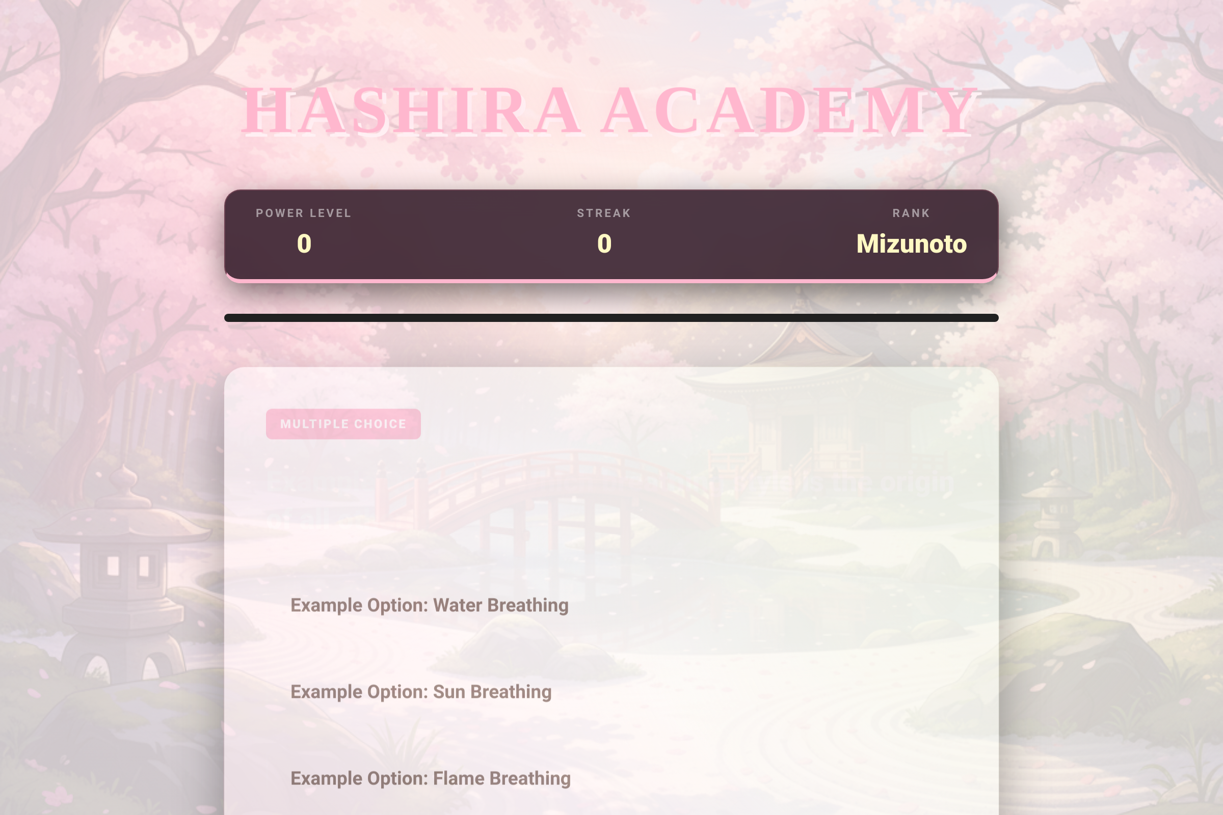 Demon Slayer Academy mini app