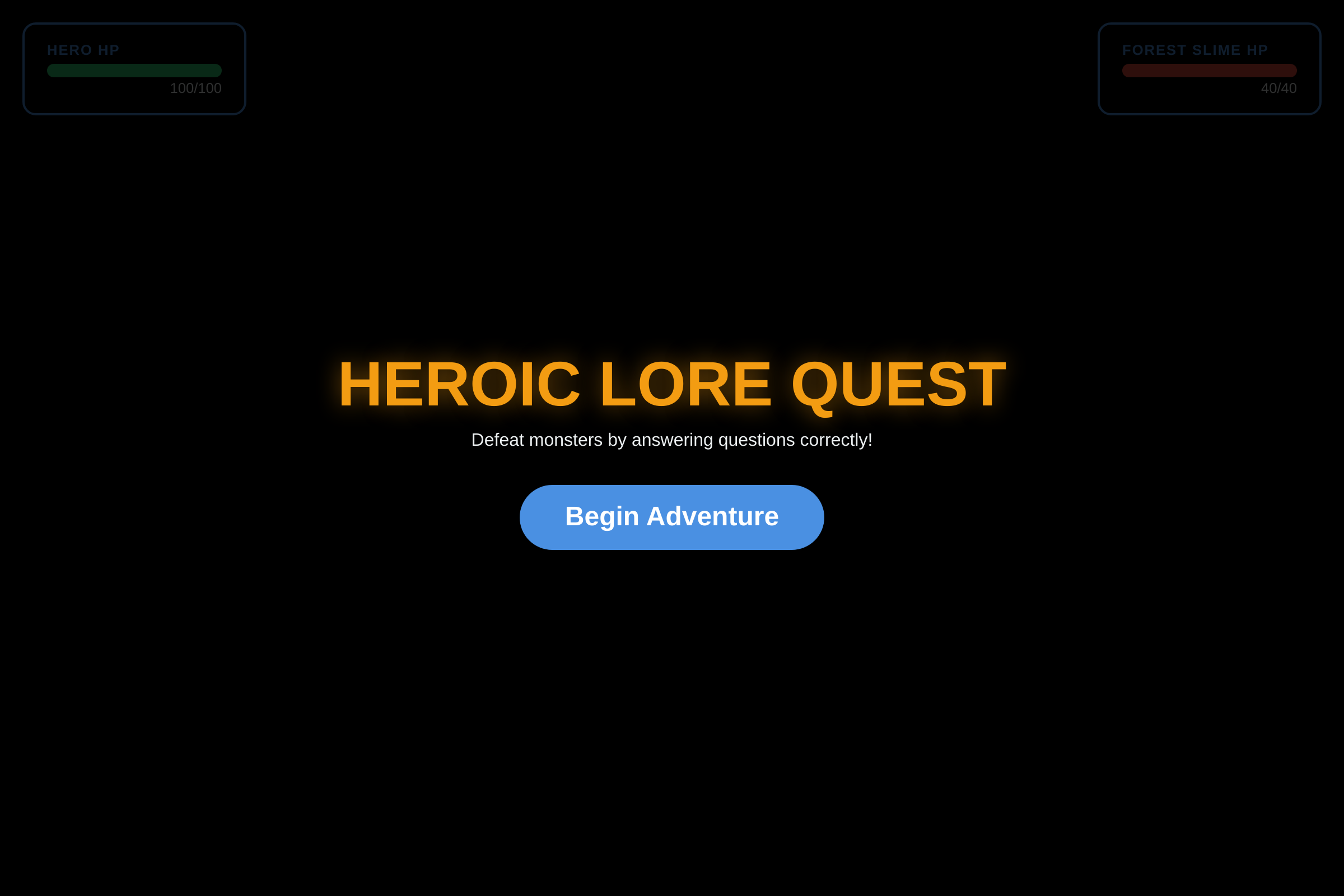 Heroic Lore Quest mini app