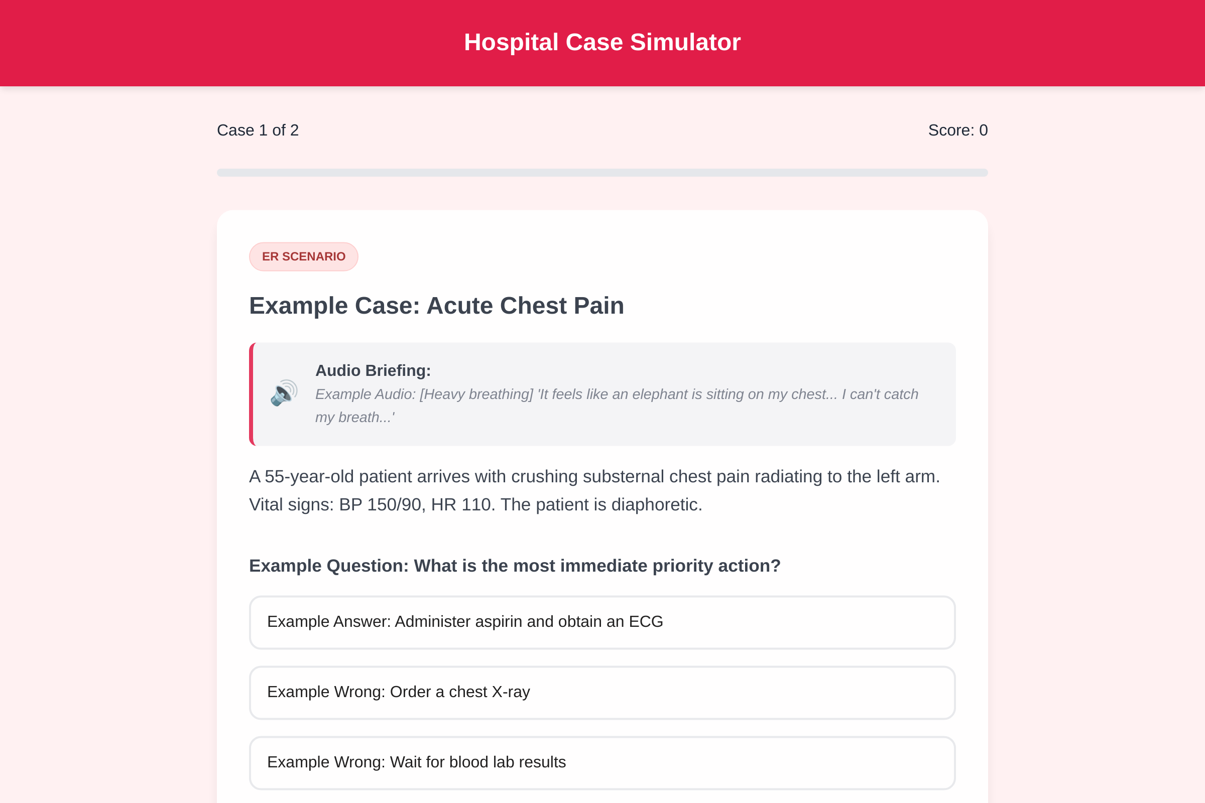 MedSim Pro mini app