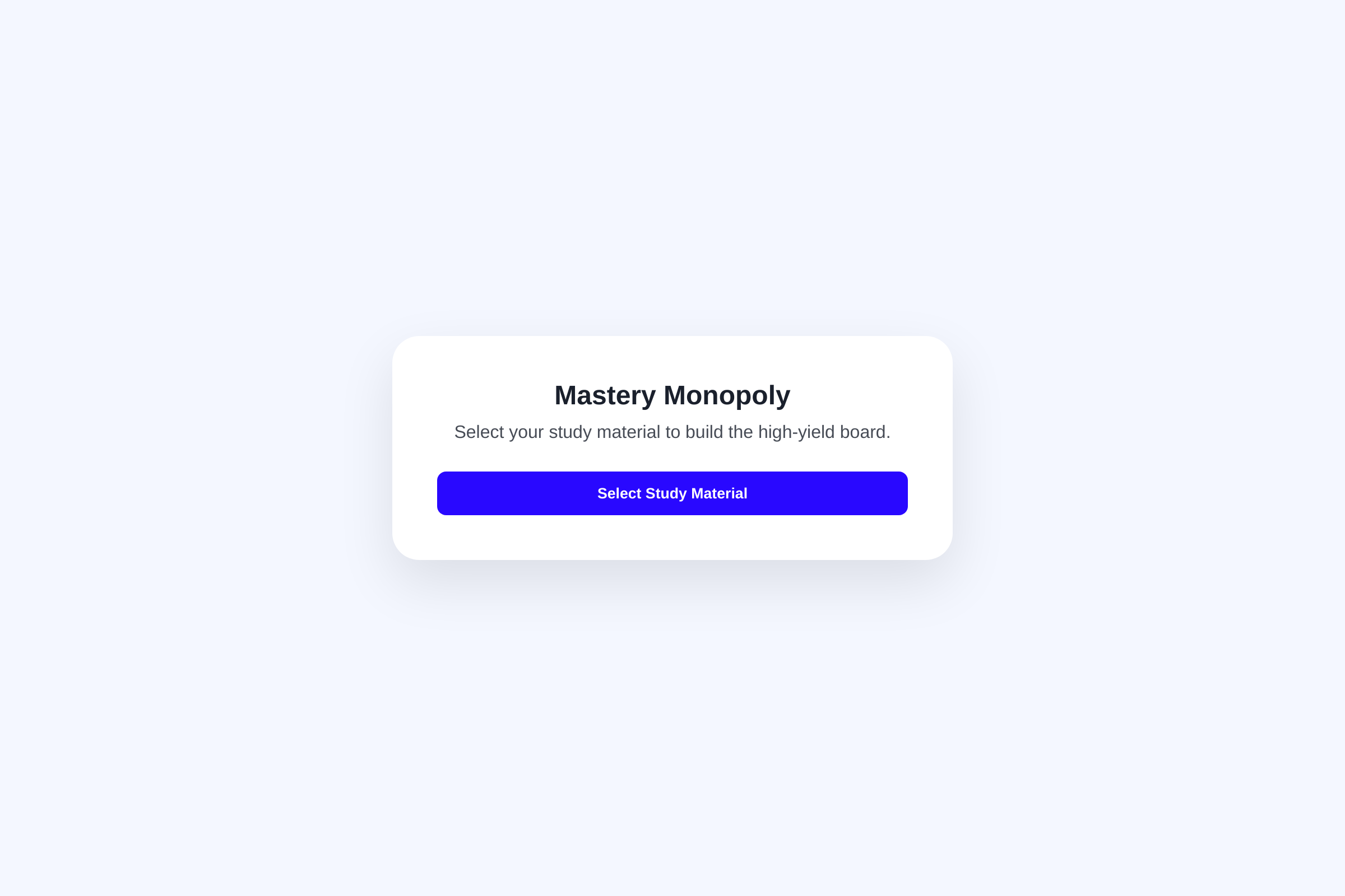 Mastery Monopoly mini app