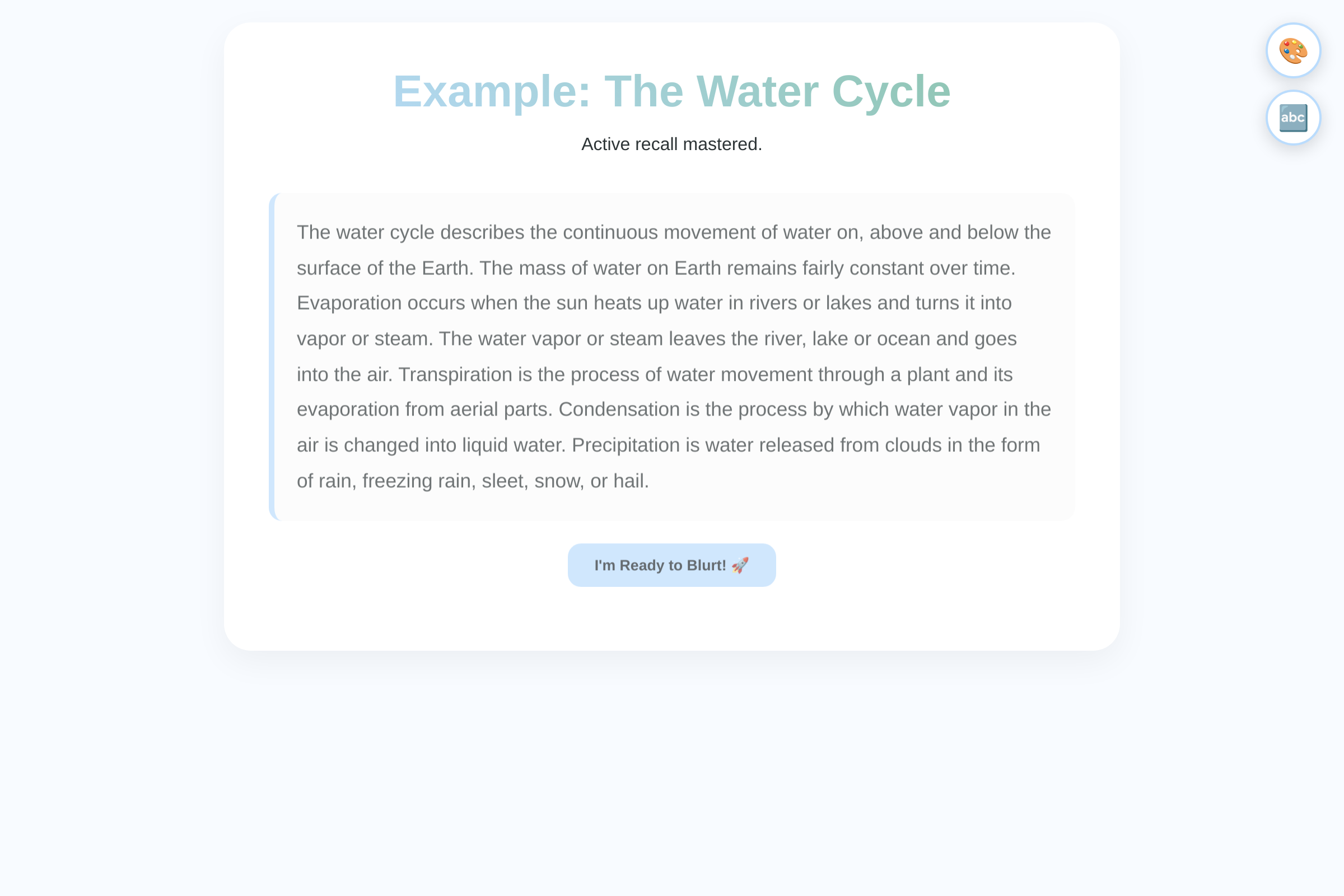 Blurting Master mini app