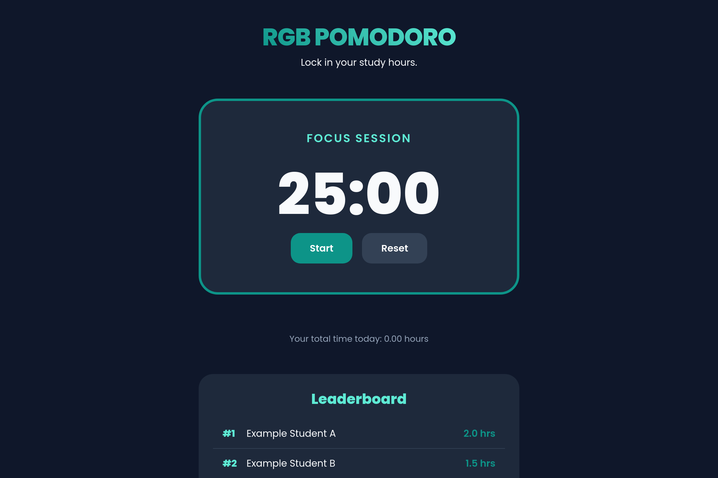 RGB Focus Flow mini app