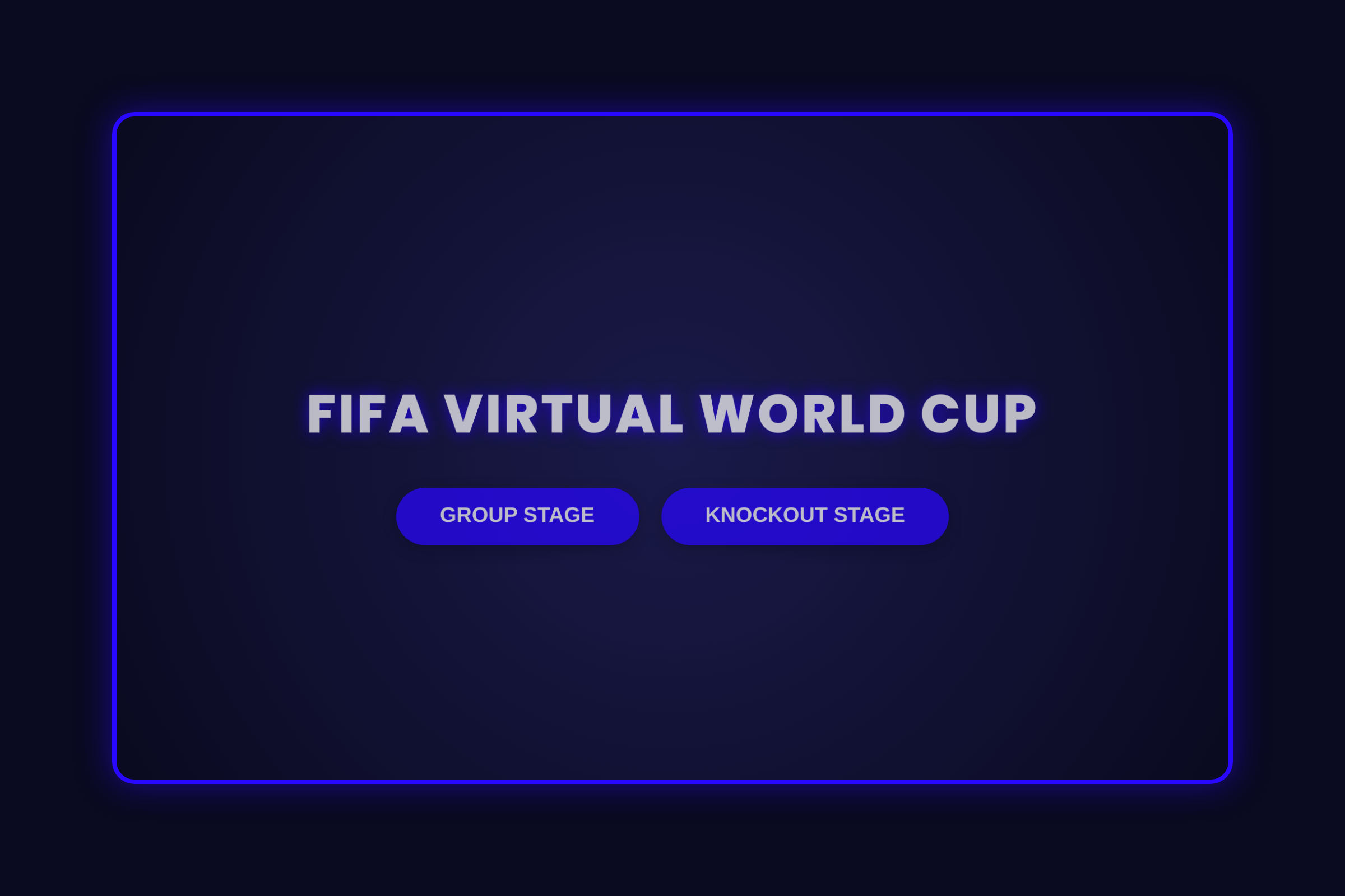 FIFA VIRTUAL WORLD CUP mini app