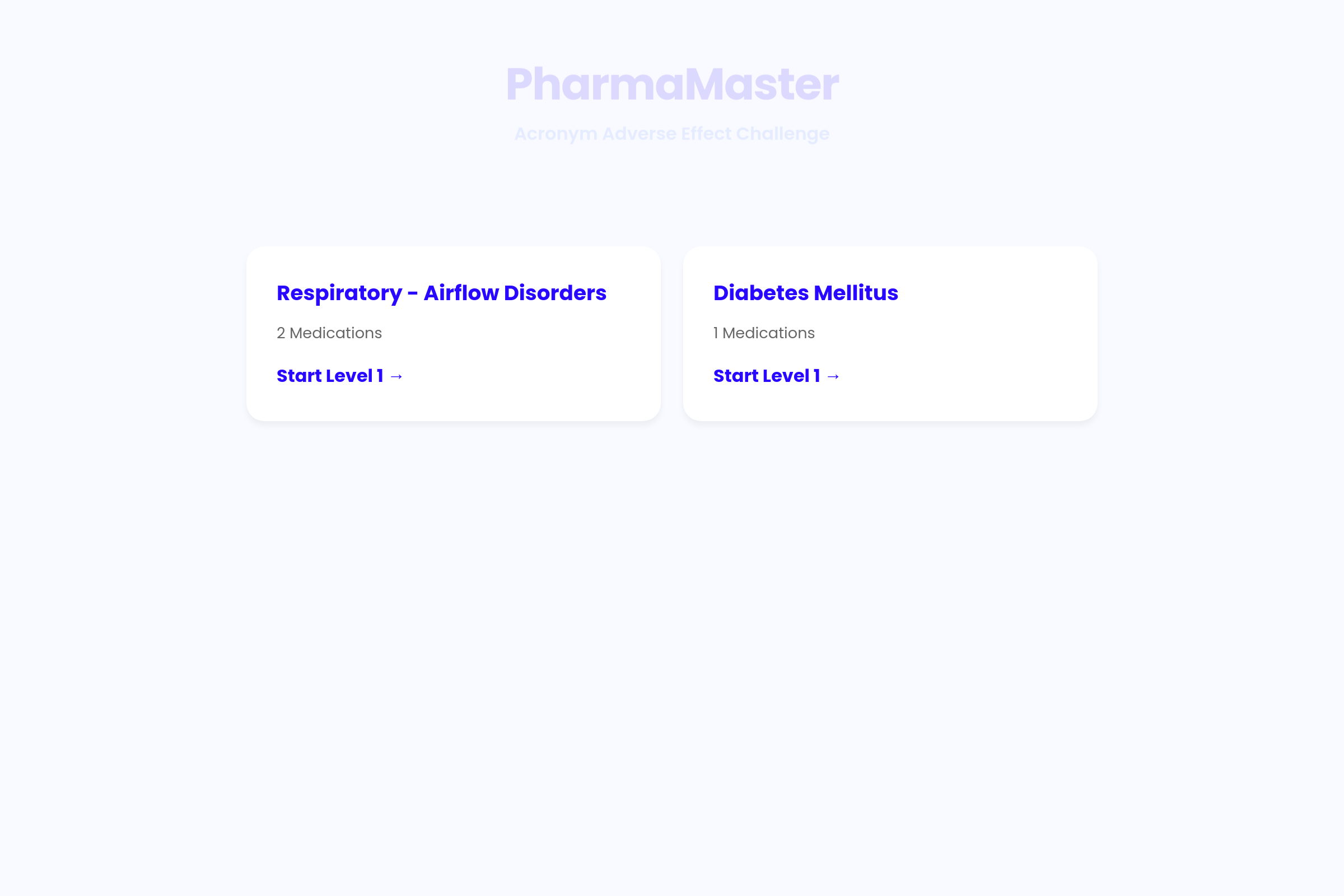 PharmAcronym Hero mini app